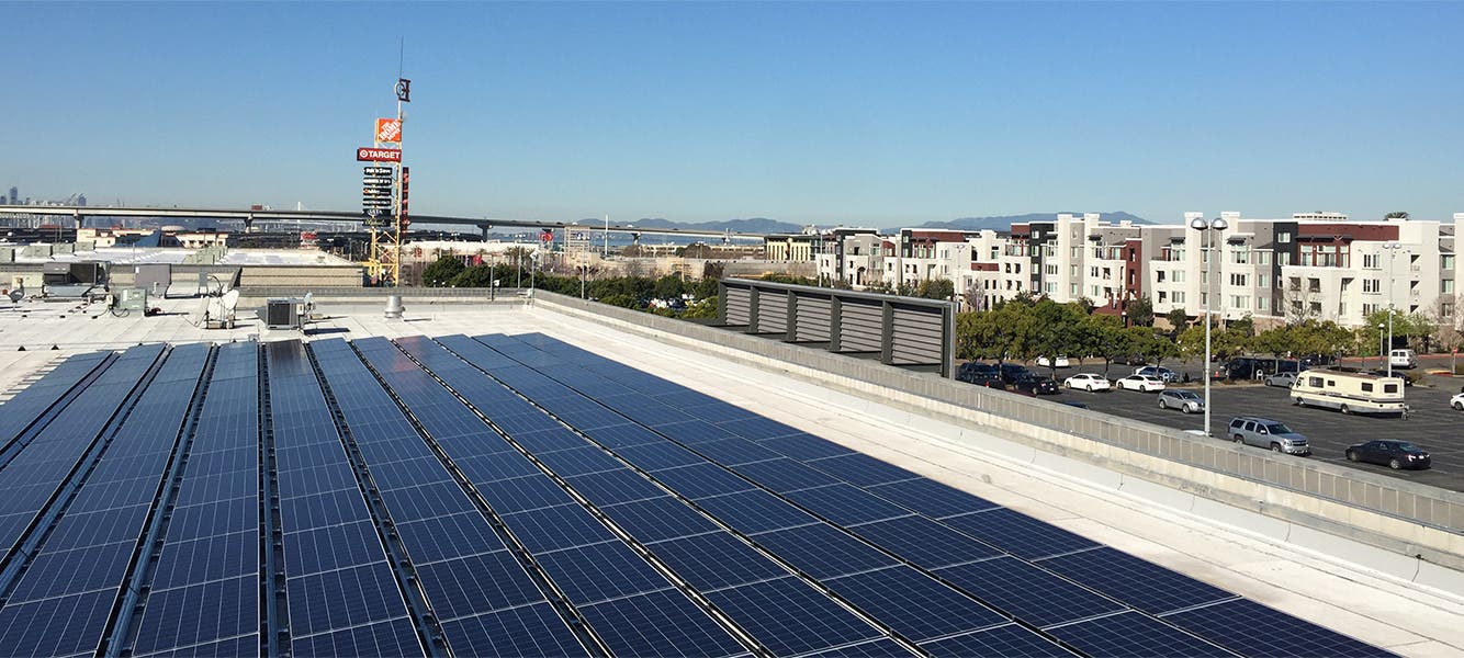 Solar-powered energy.