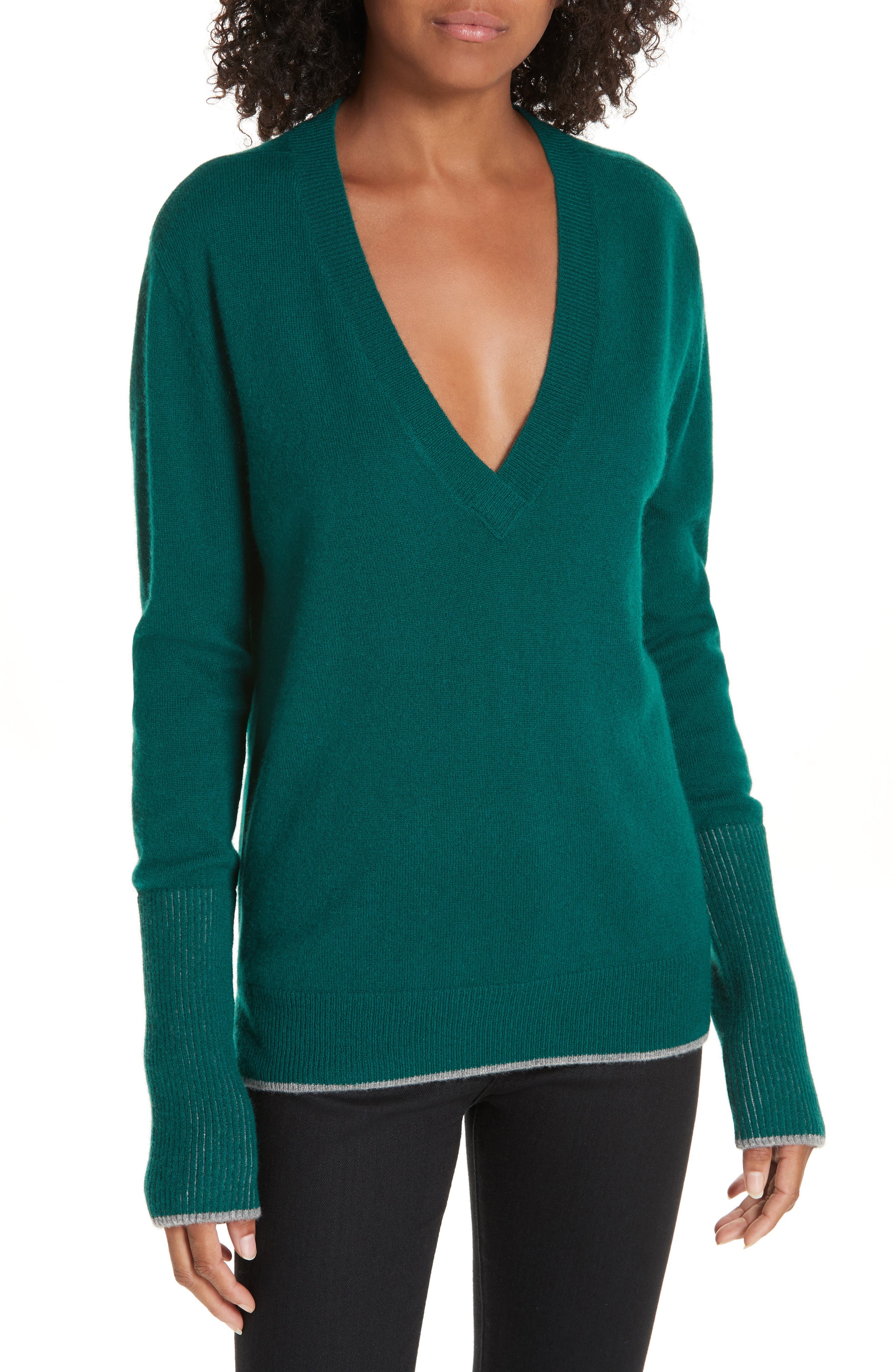 La Ligne Wool & Cashmere V-Neck Sweater