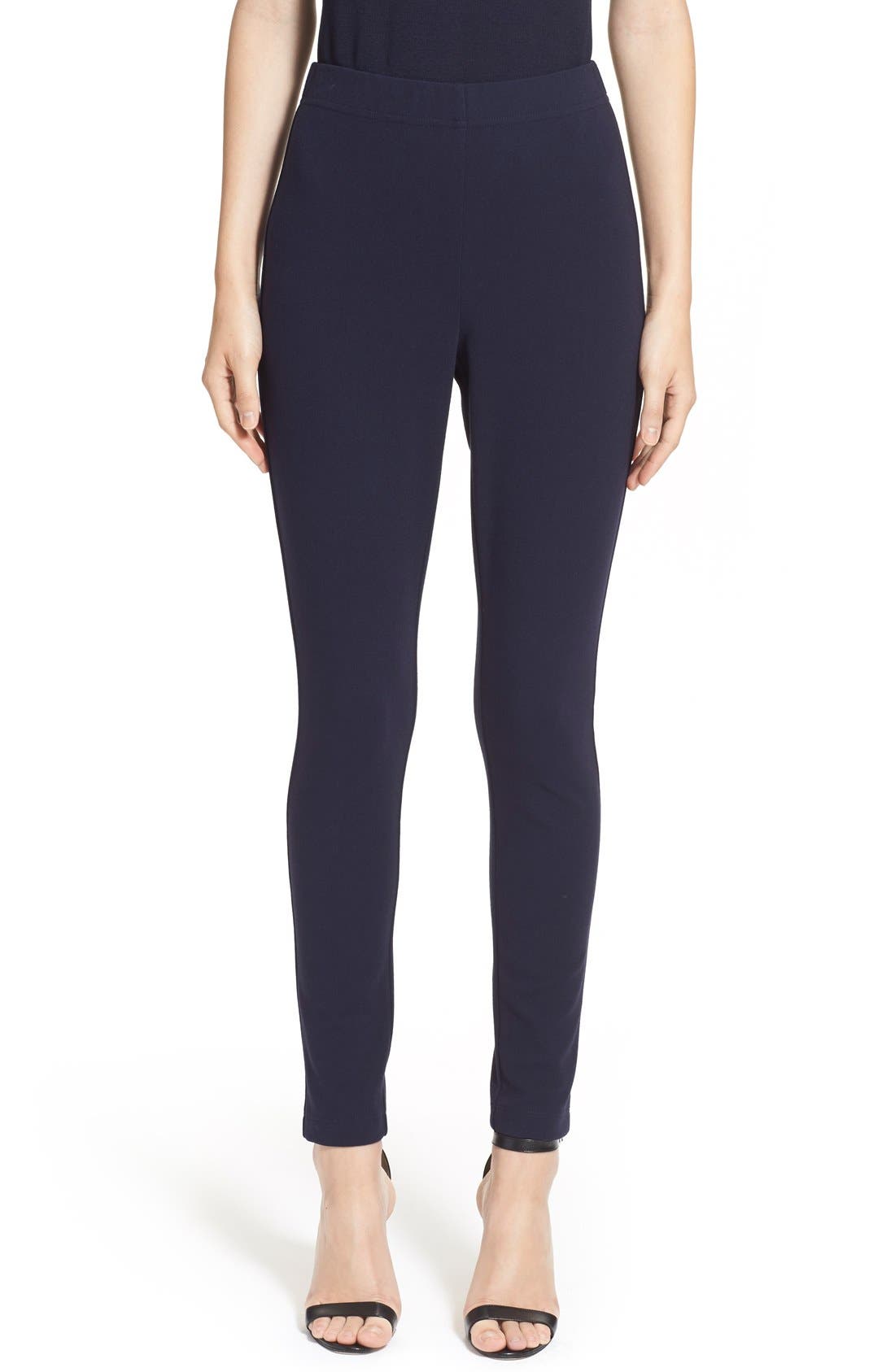 St. John Collection Ponte Knit Crop Leggings