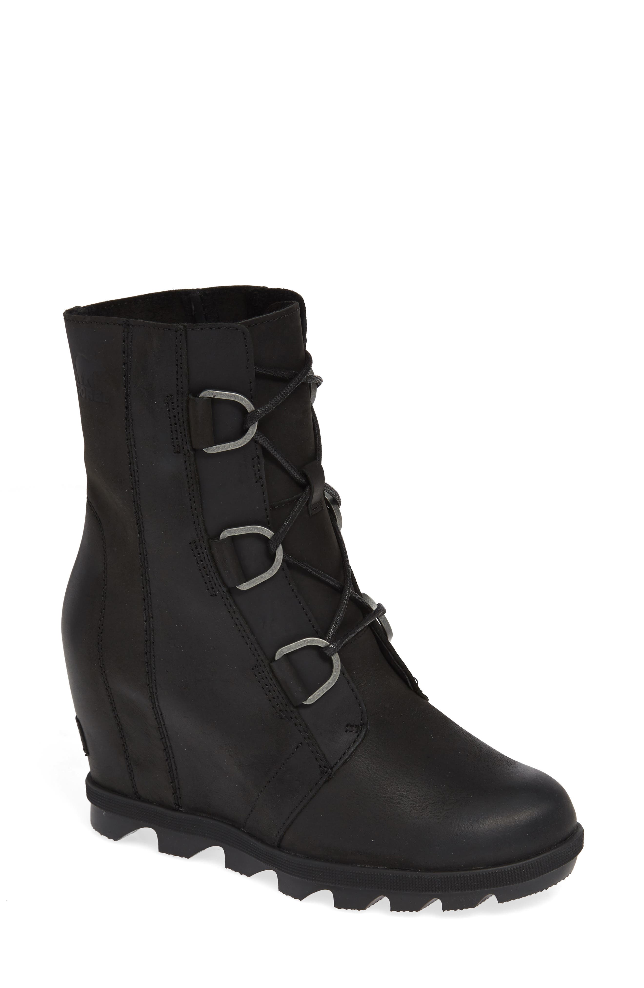 Sorel Joan Of Arctic Ii Waterproof Wedge Boot, Black