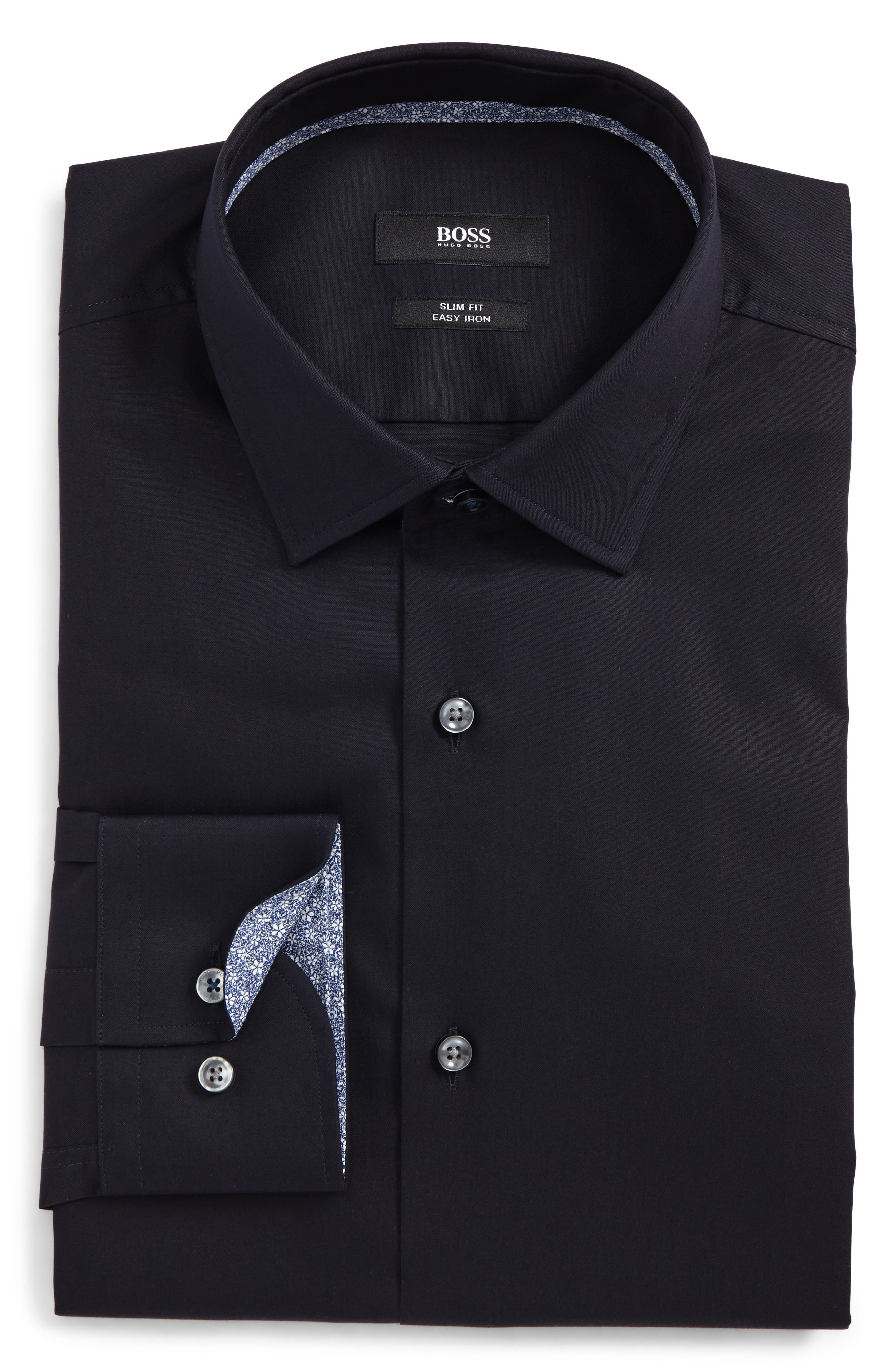 Boss Jesse Slim Fit Easy Iron Dress Shirt, Blue