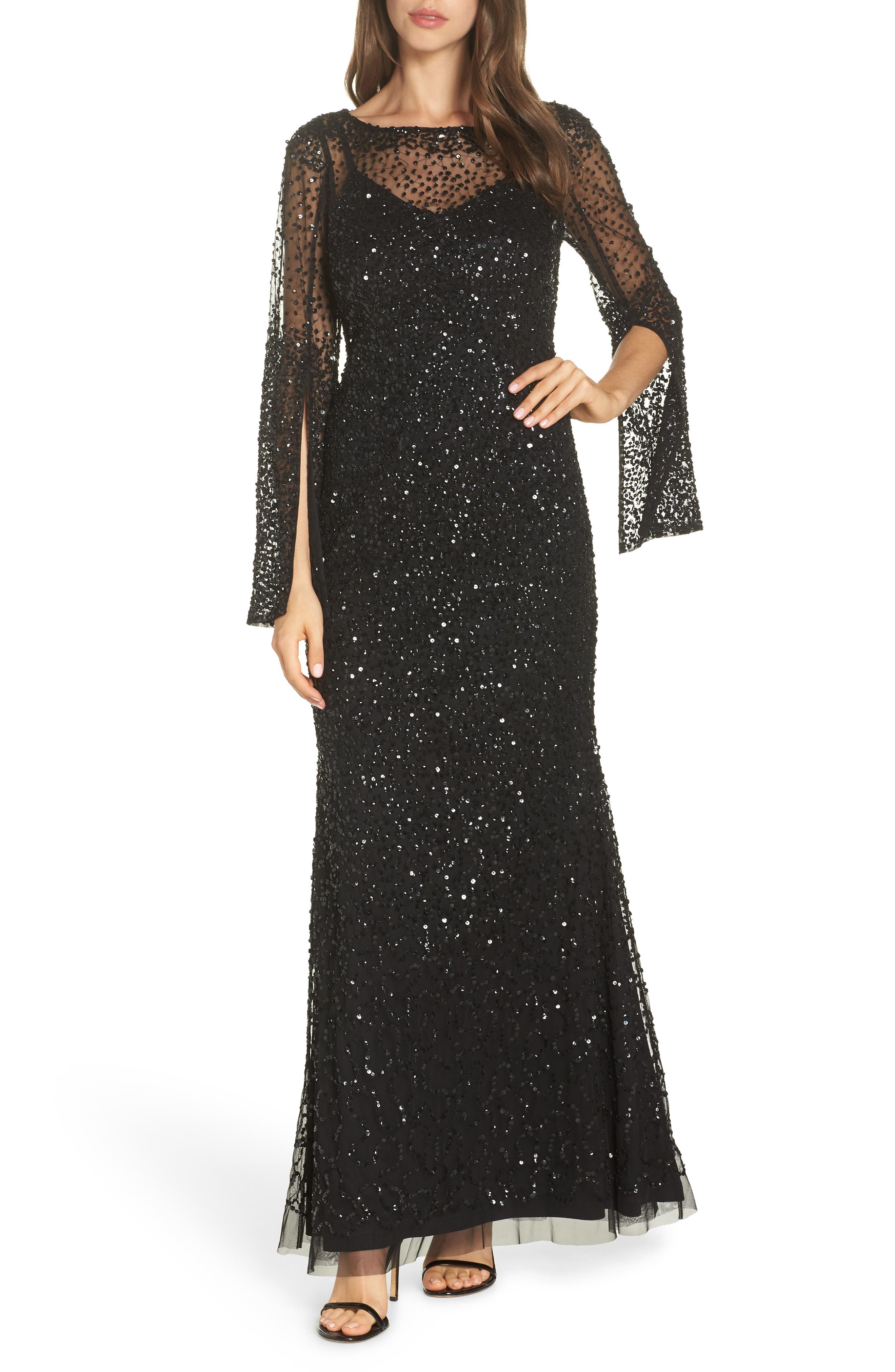 Red Long Sleeve Semi Formal Dress Nordstrum