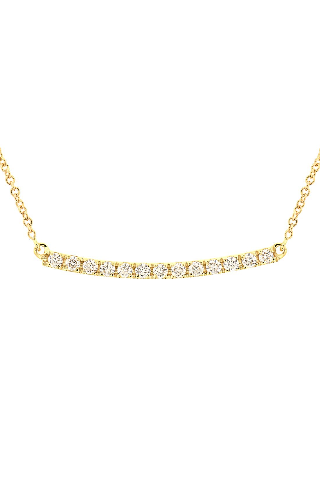 Bony Levy 'Stick' Pavé Diamond Bar Necklace (Nordstrom Exclusive