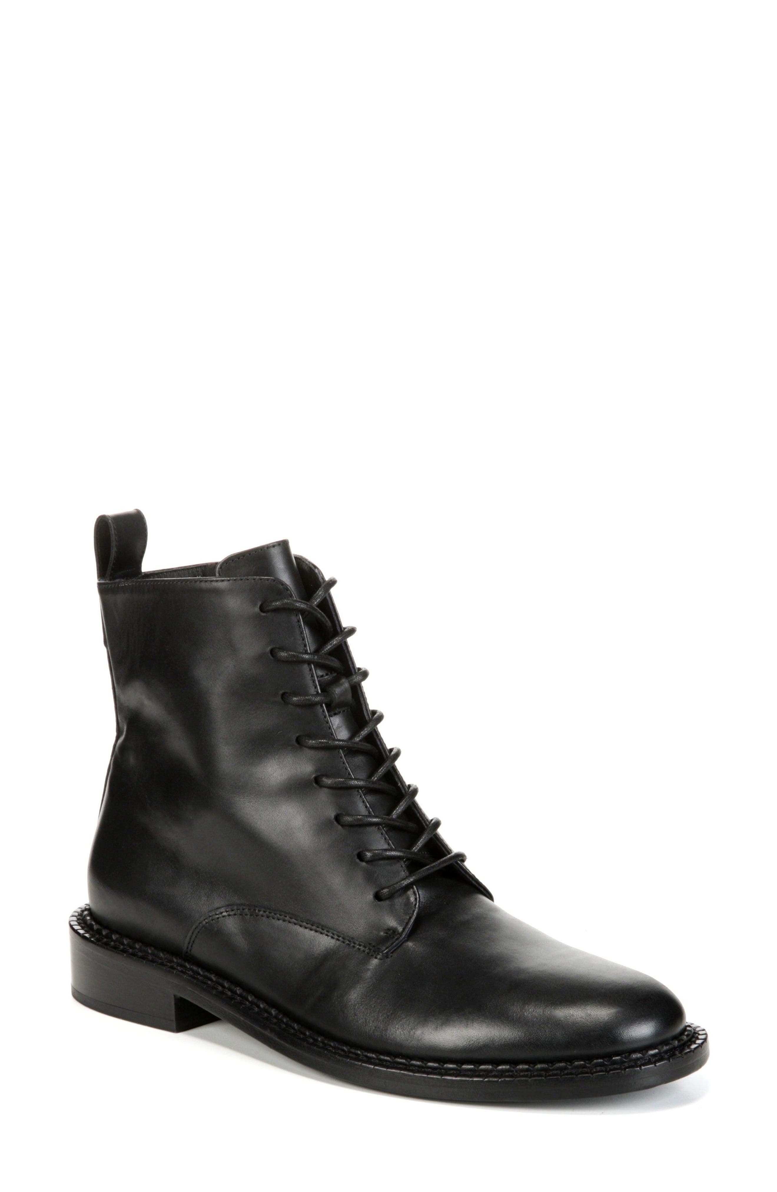 Vince Cabria Lace-Up Boot, Black
