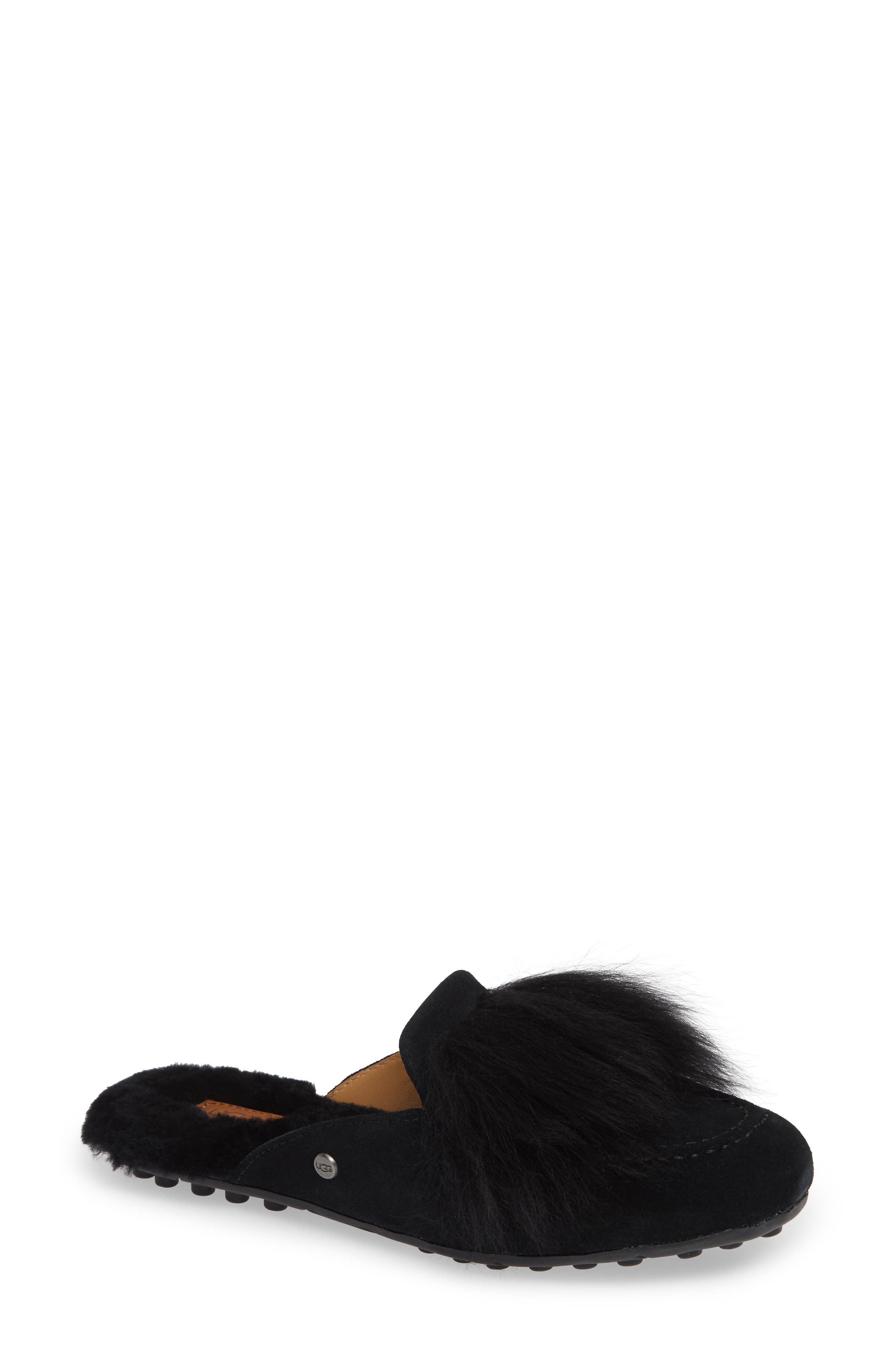 Ugg Shaine Wisp Genuine Shearling Slipper, Black