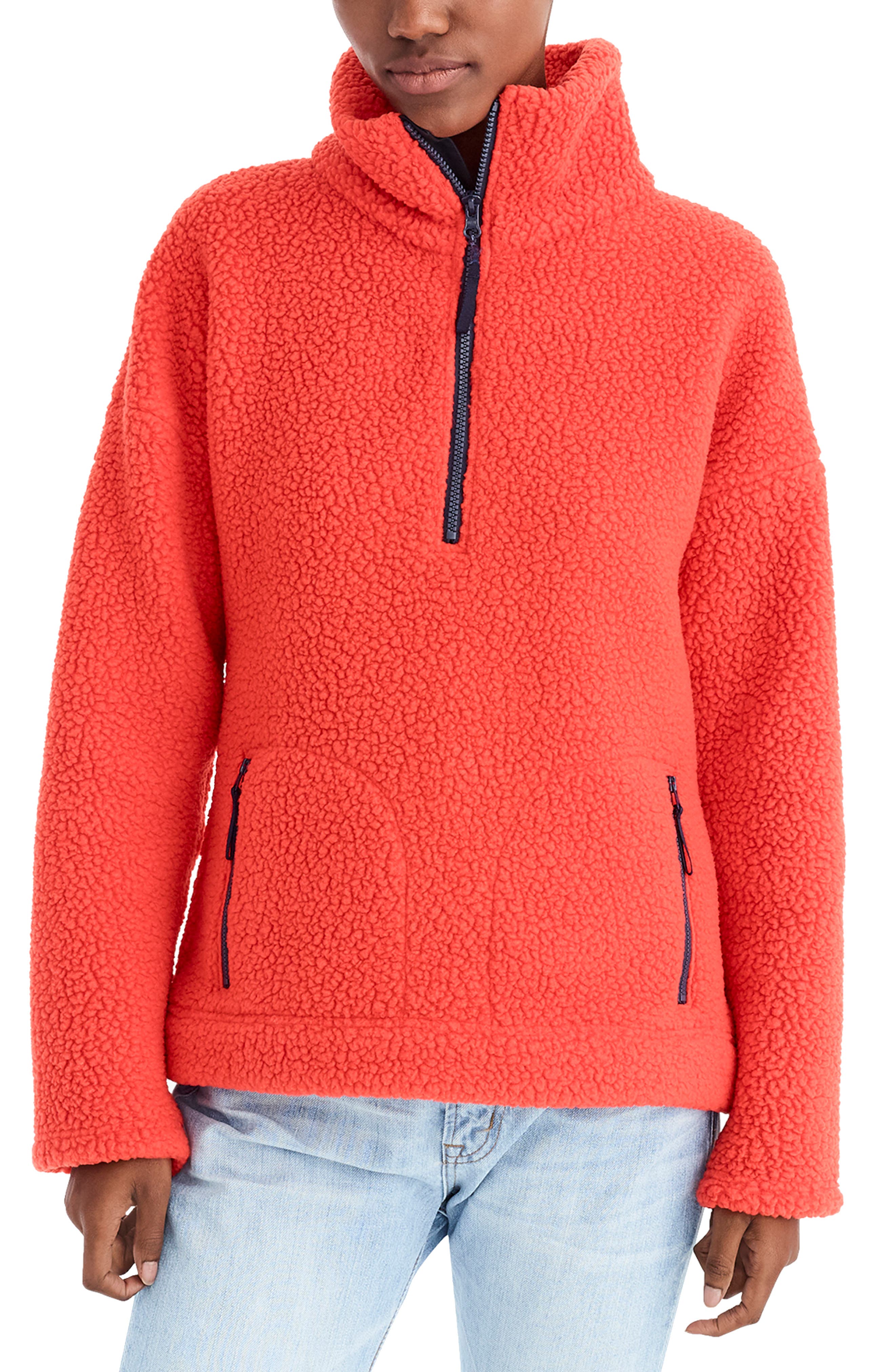 J.crew Polartec Fleece Half-Zip Pullover Jacket