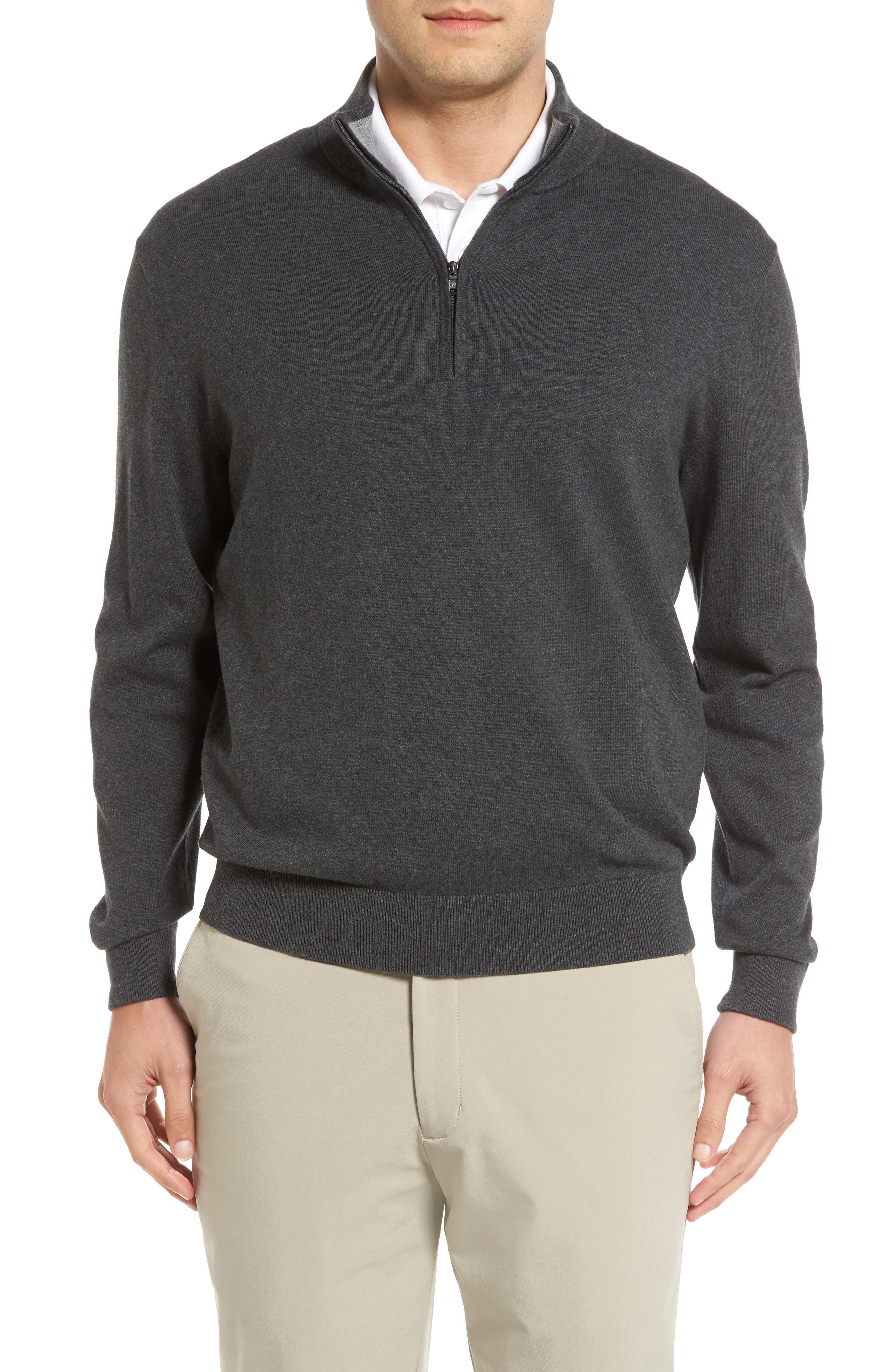 Cutter & Buck Lakemont Half Zip Sweater, Grey