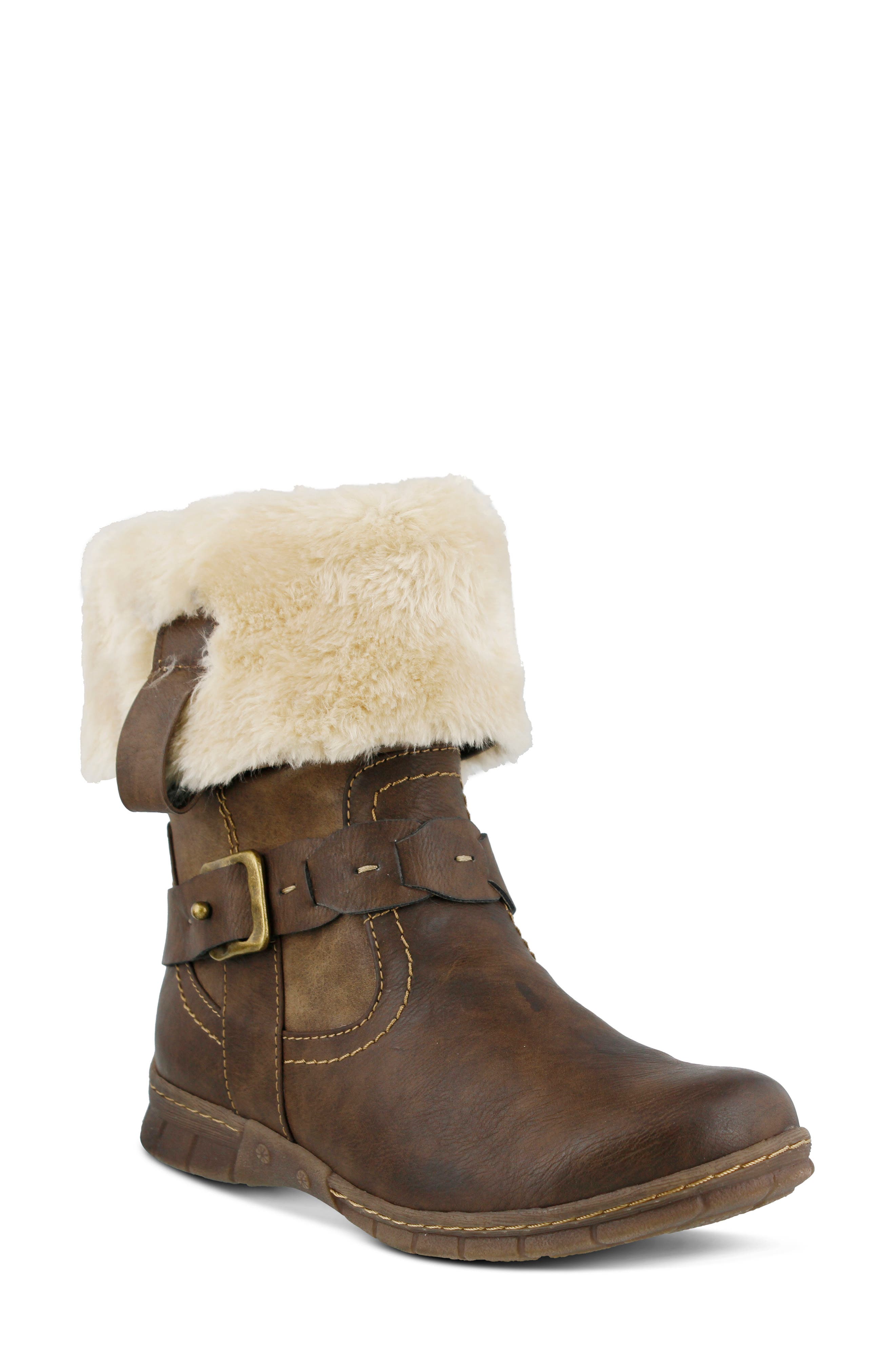 Spring Step Peeta Water Resistant Faux Fur Boot