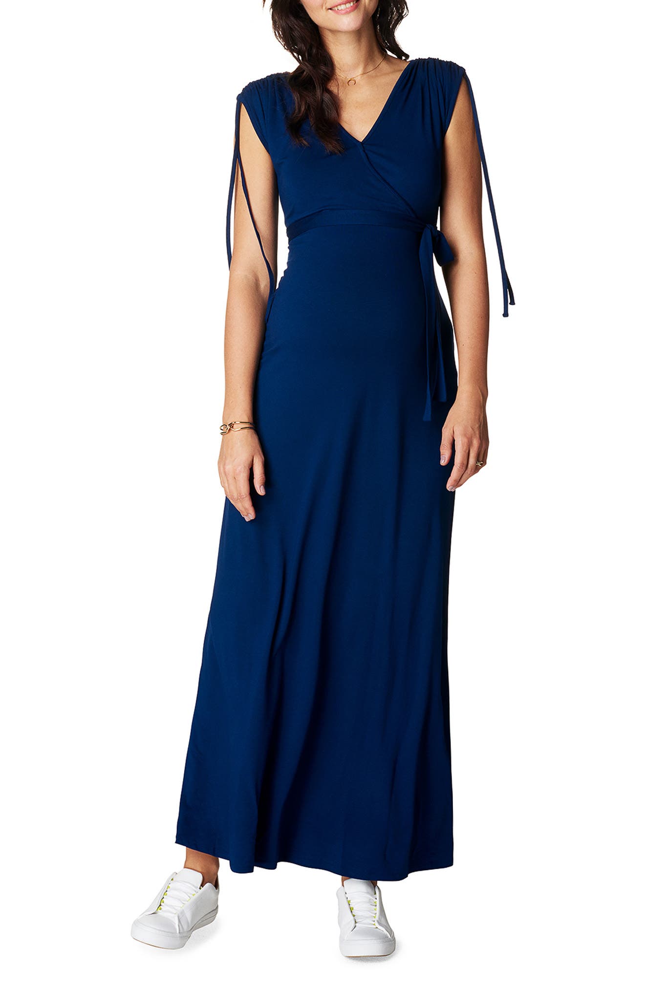 Noppies Maternity/nursing Maxi Dress, Blue