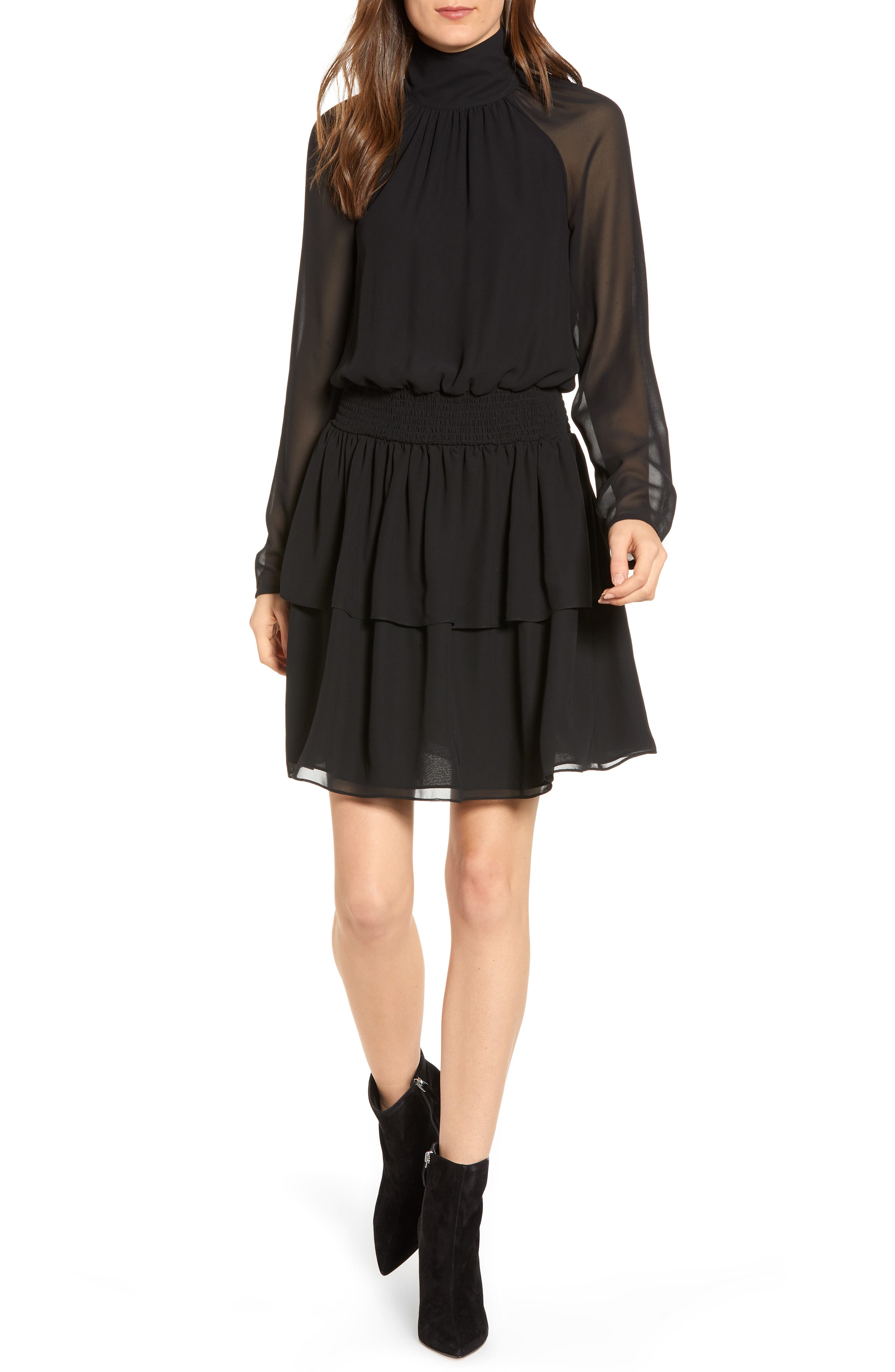 Rebecca Minkoff Zaykee Blouson Dress, Black