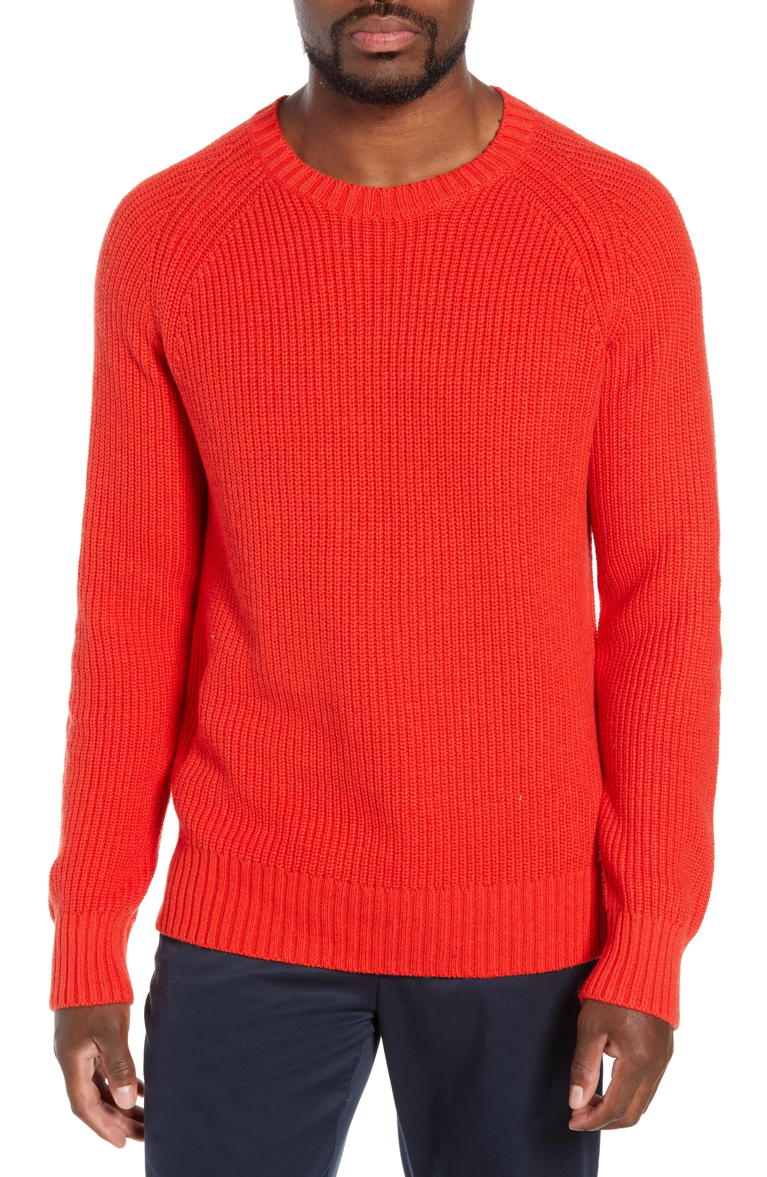 Bonobos Slim Fit Cotton & Cashmere Sweater, Red