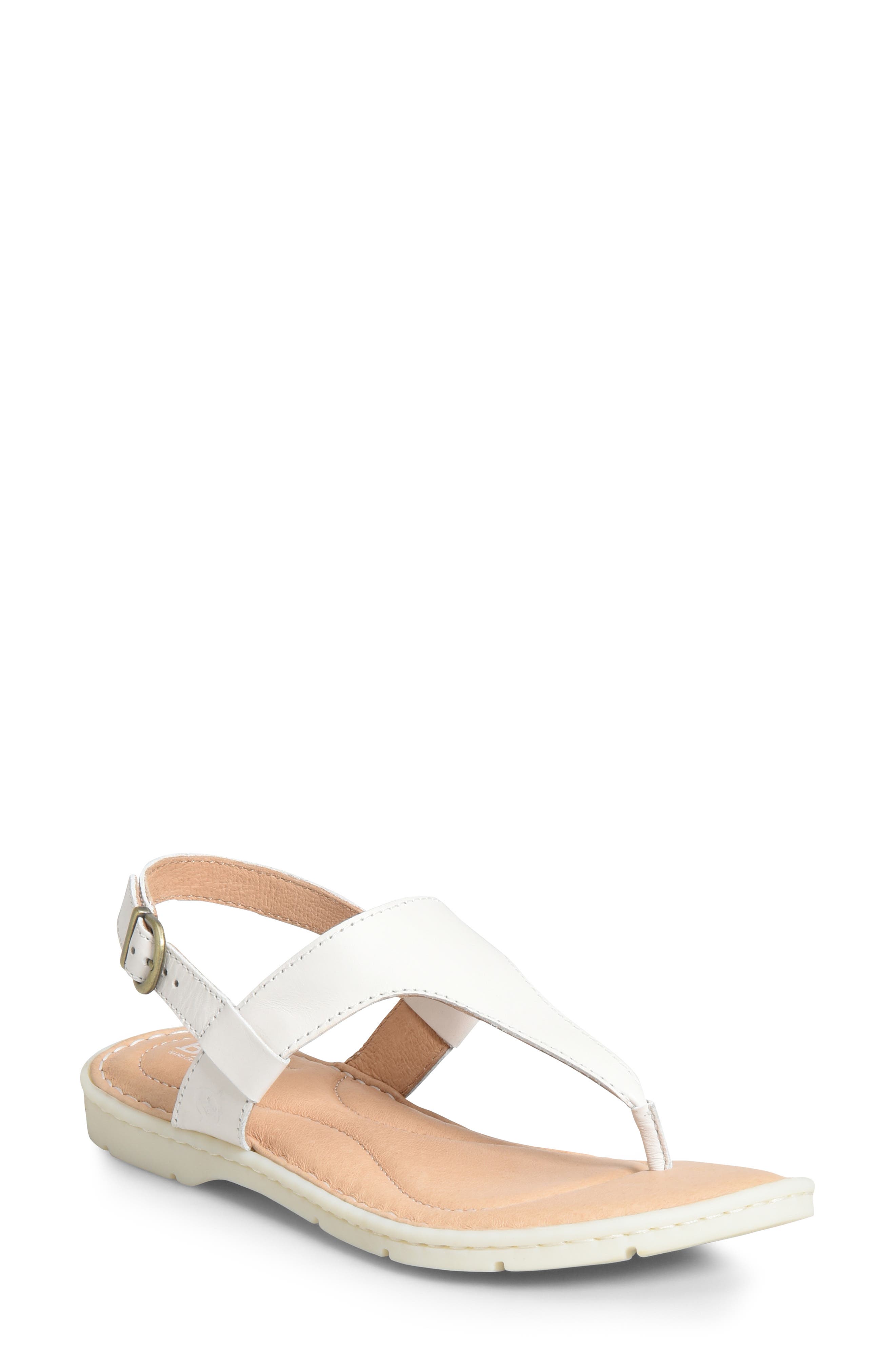 B?rn Taylor V-Strap Sandal, White