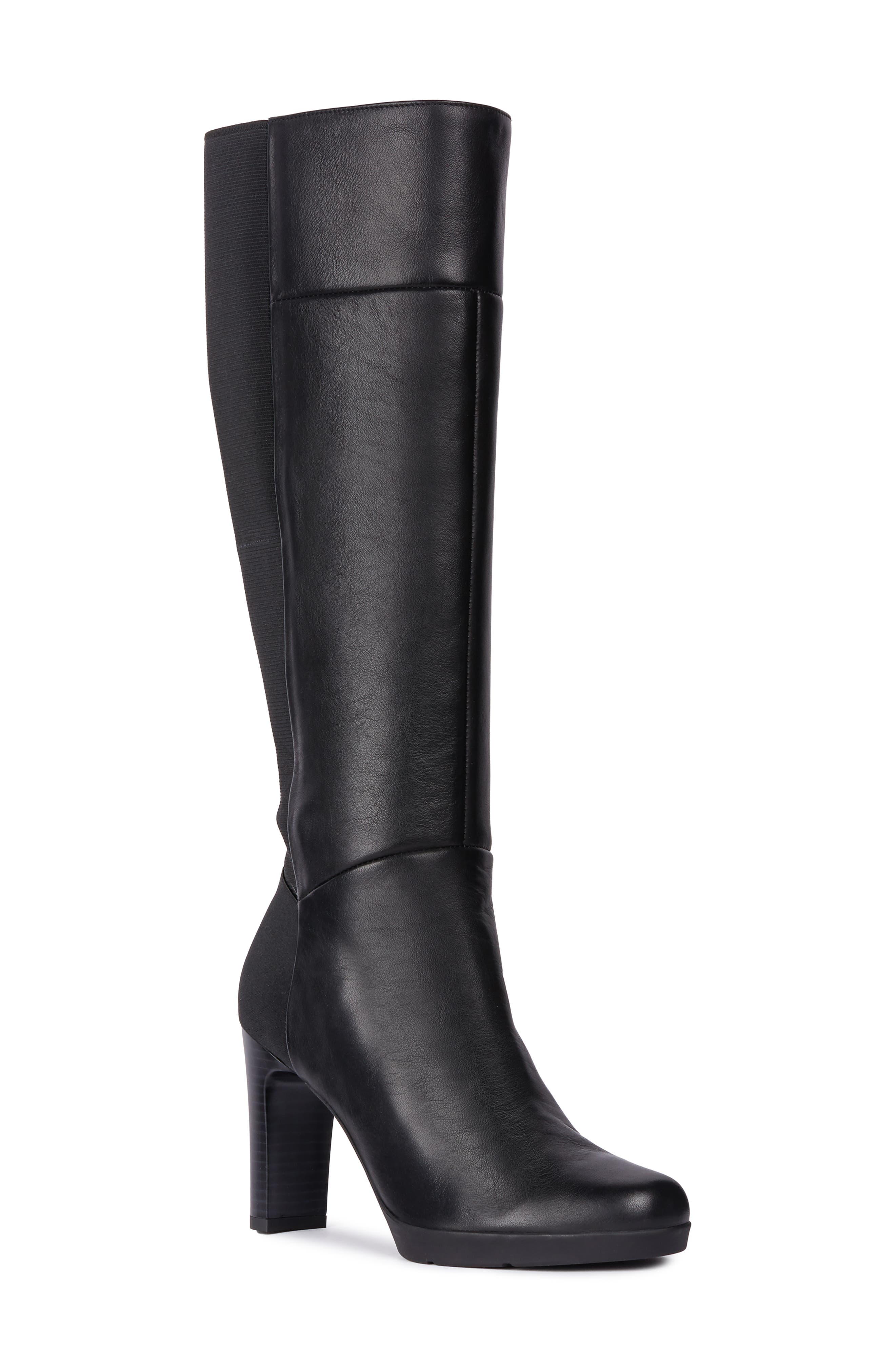 Geox Annya Knee High Boot - Black