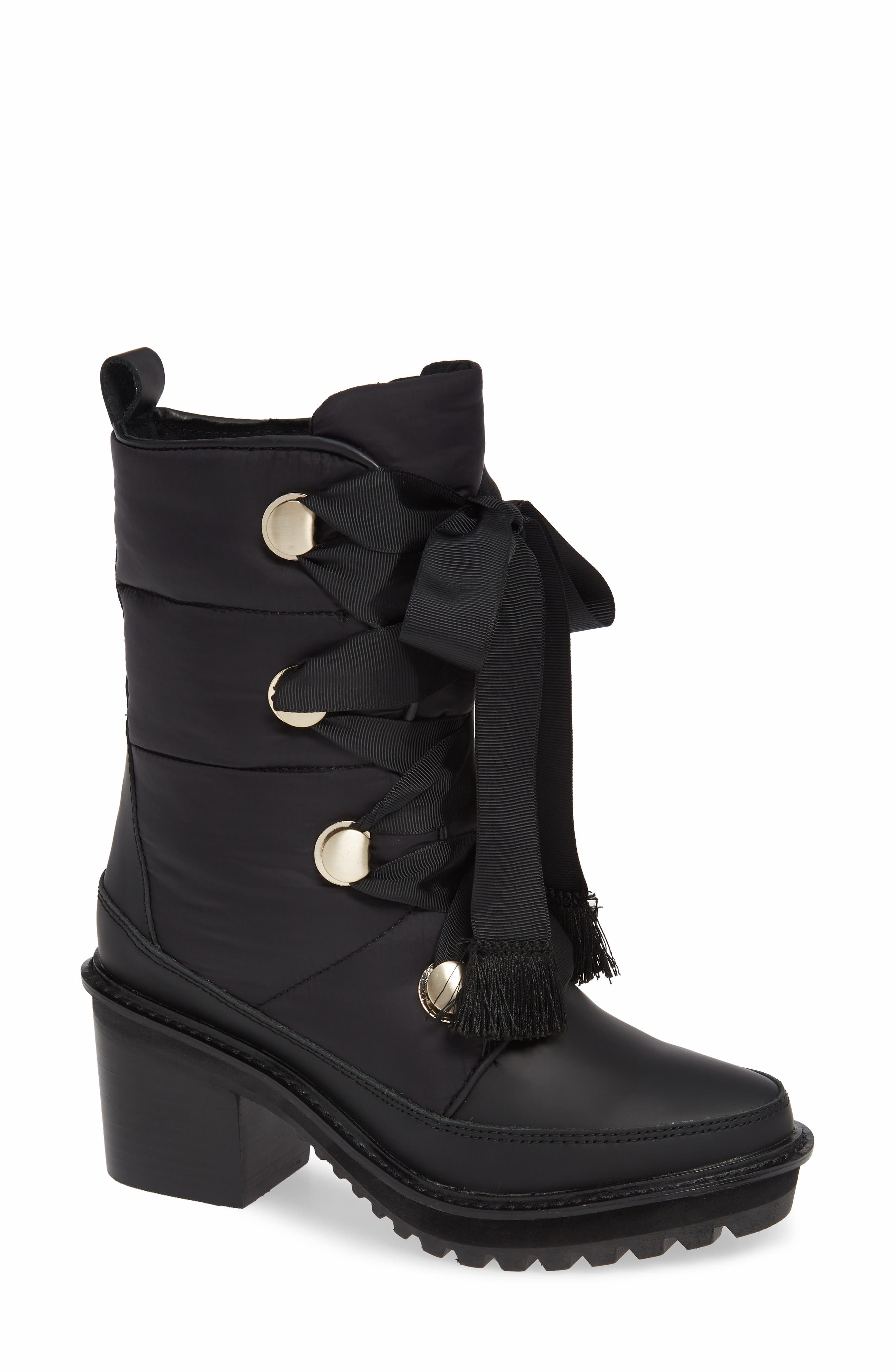 Kelsi Dagger Brooklyn Puffin Lug Sole Boot- Black