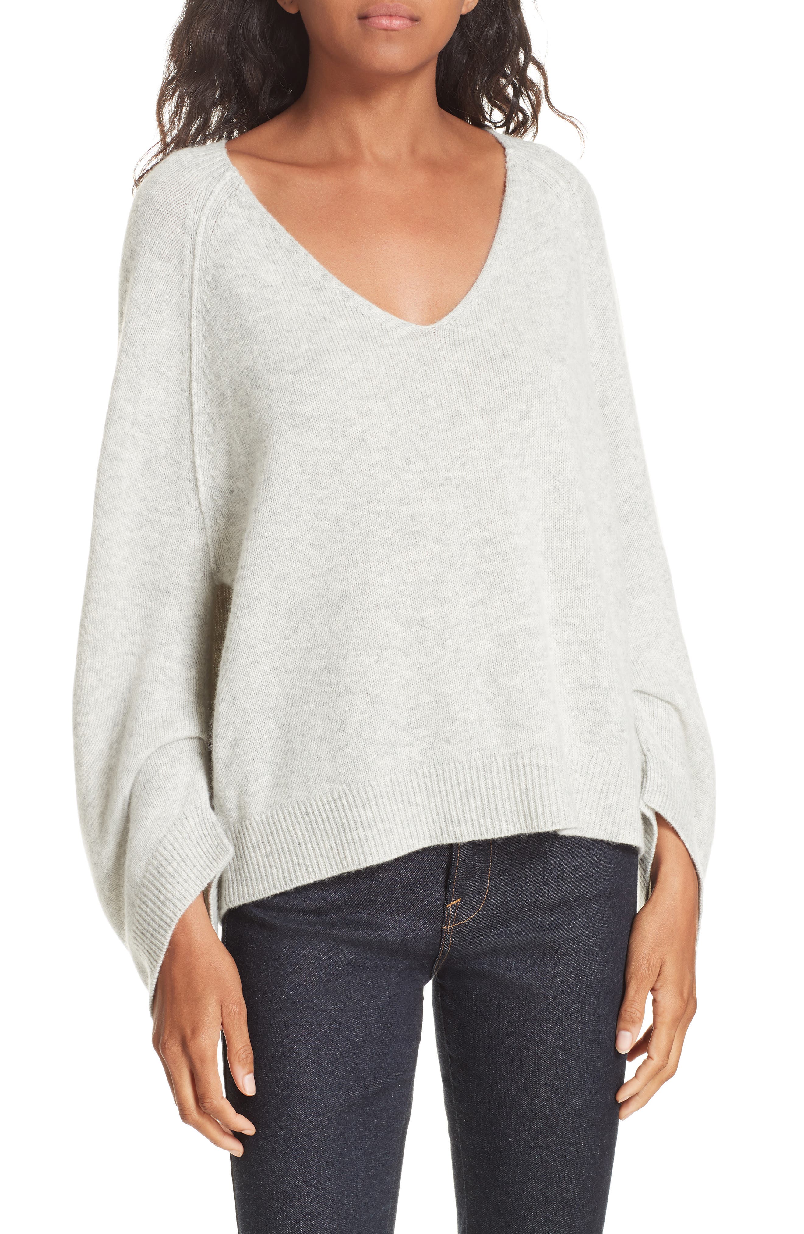 Brochu Walker Wool & Cashmere Sweater, Grey