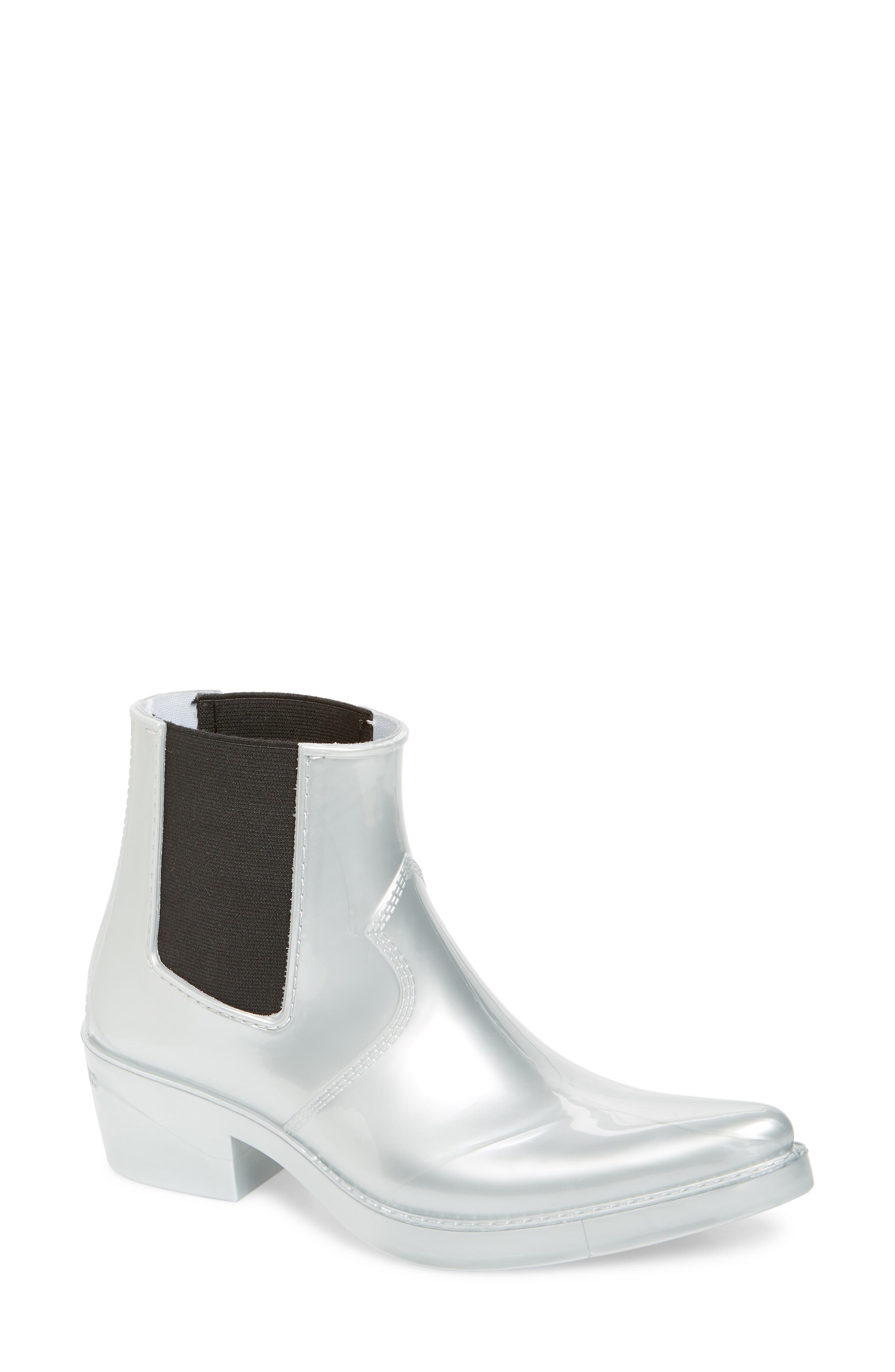 Calvin Klein Jeans Carol Waterproof Rain Bootie, Metallic