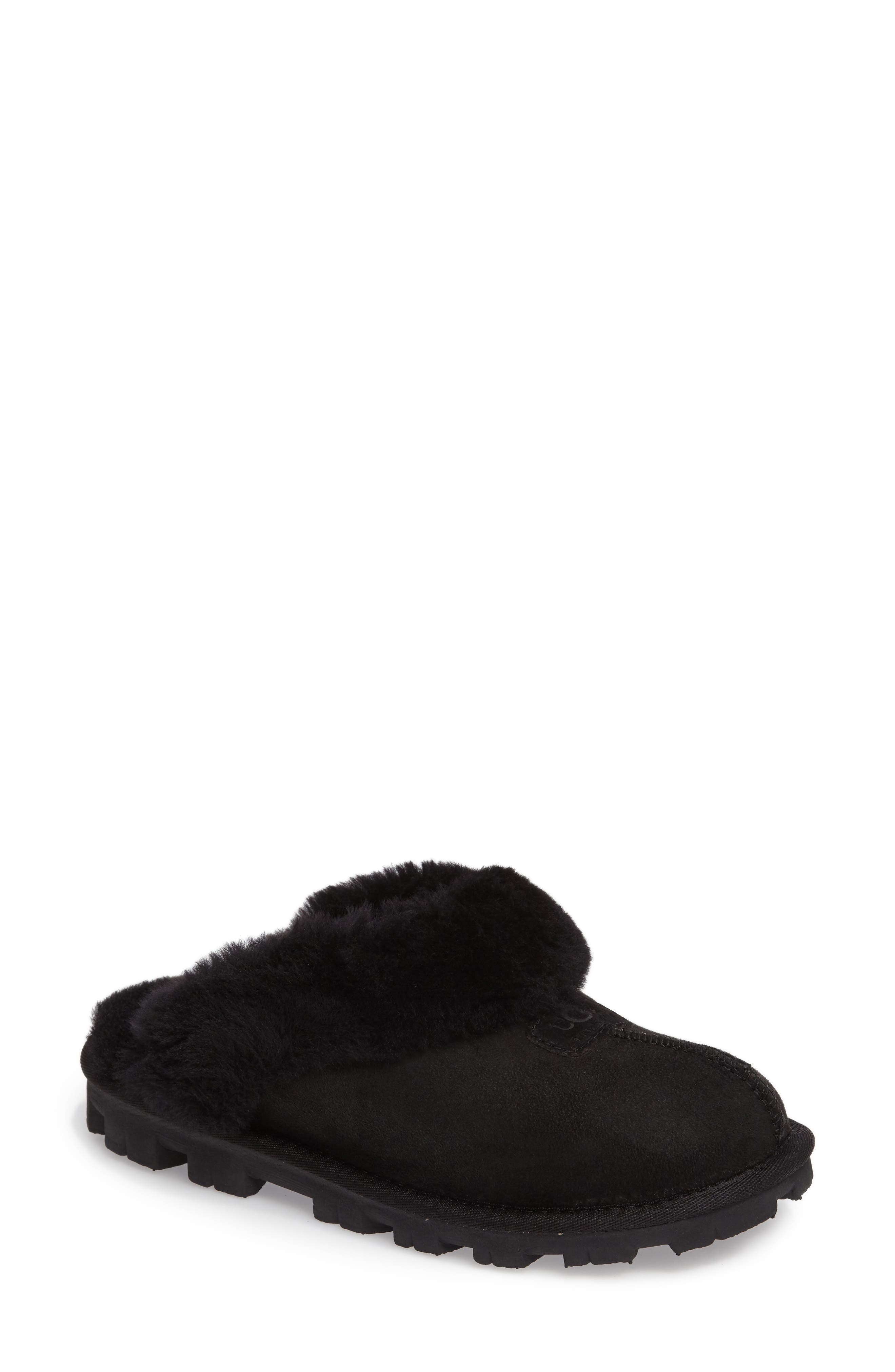 Ugg Genuine Shearling Slipper, Black