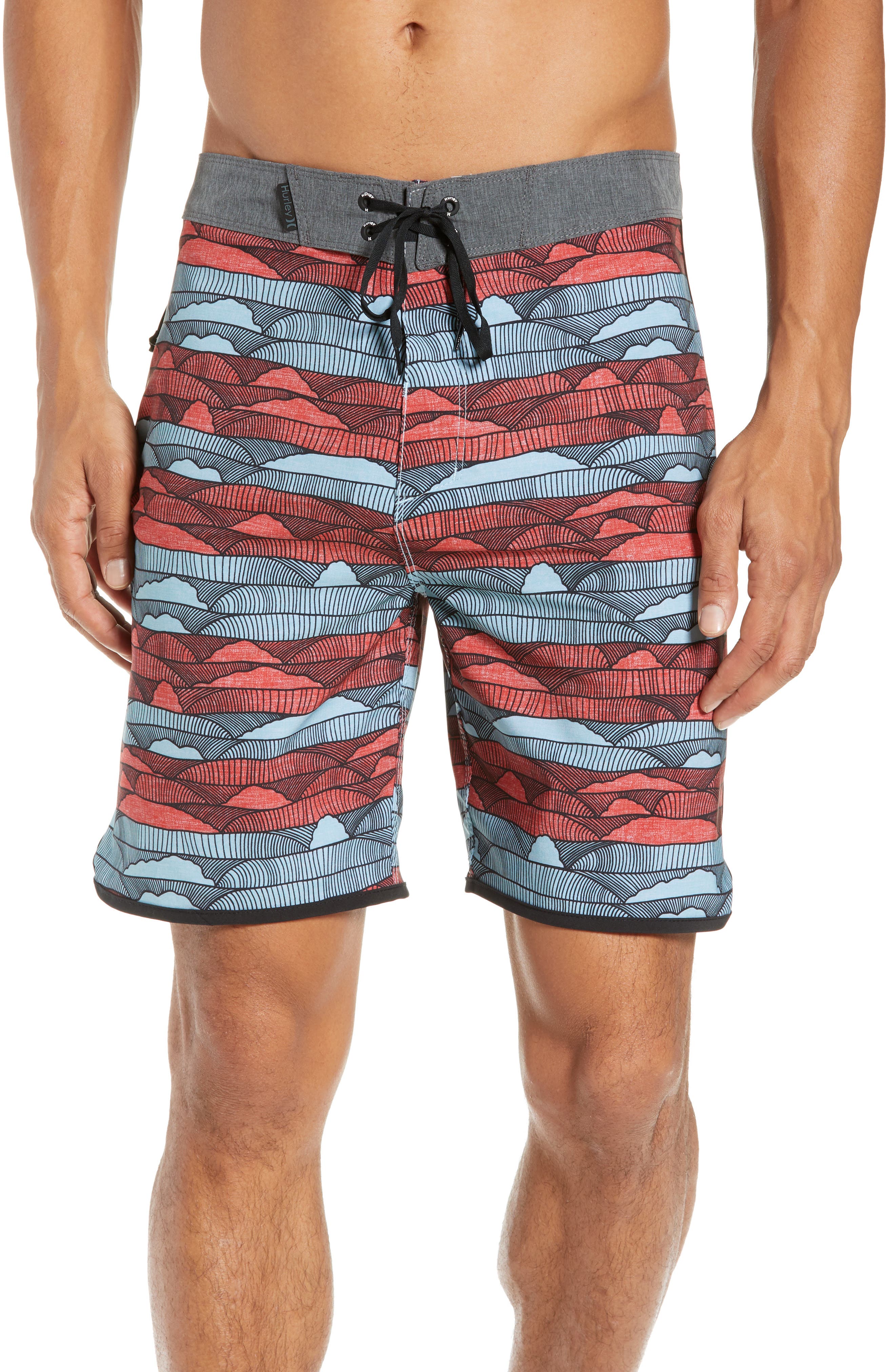 Hurley Phantom Lines Board Shorts, Green