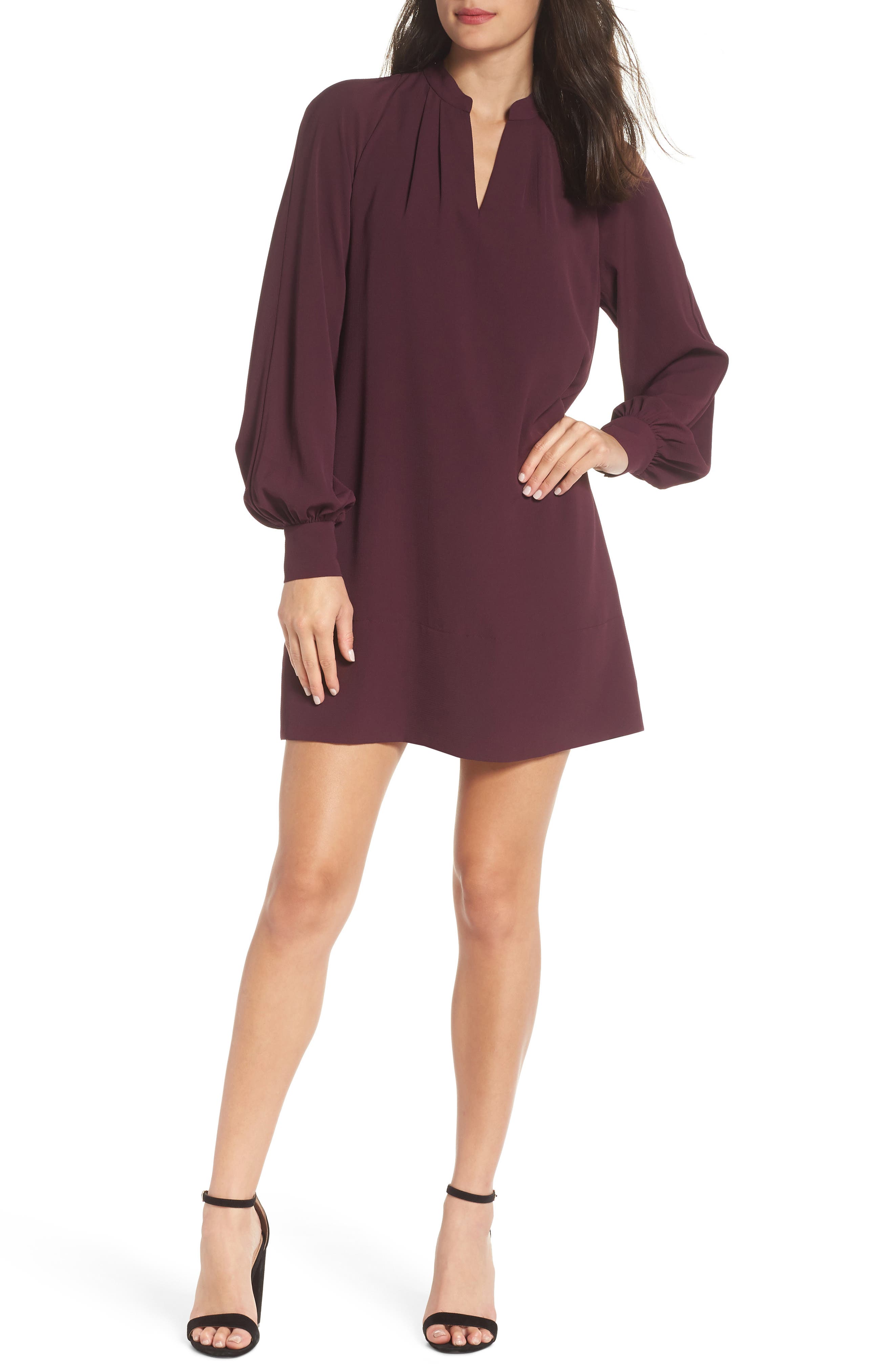 French Connection Mahi Crepe Tunic Dress, Purple