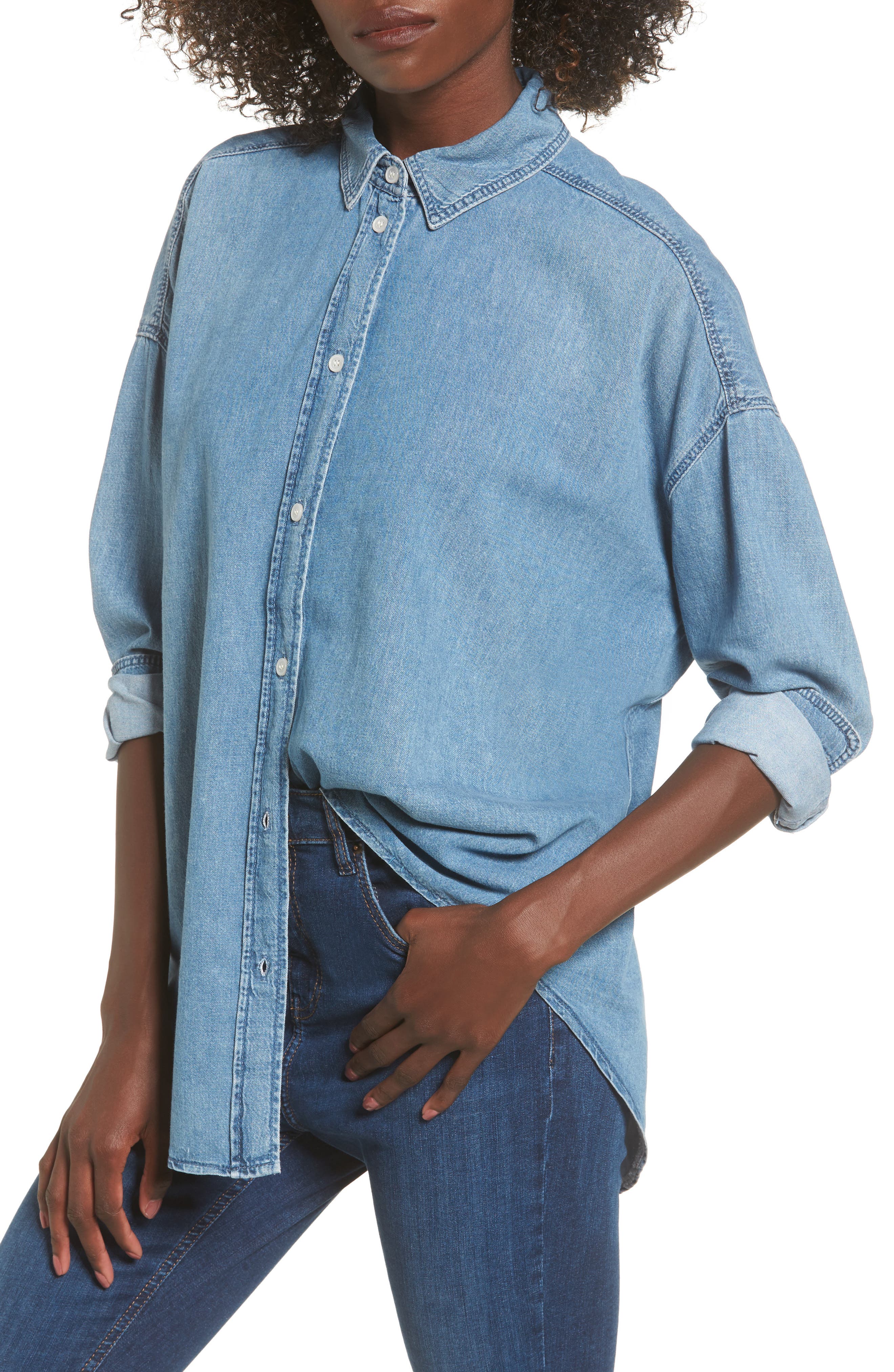 Elton Oversized Denim Shirt Nordstrom