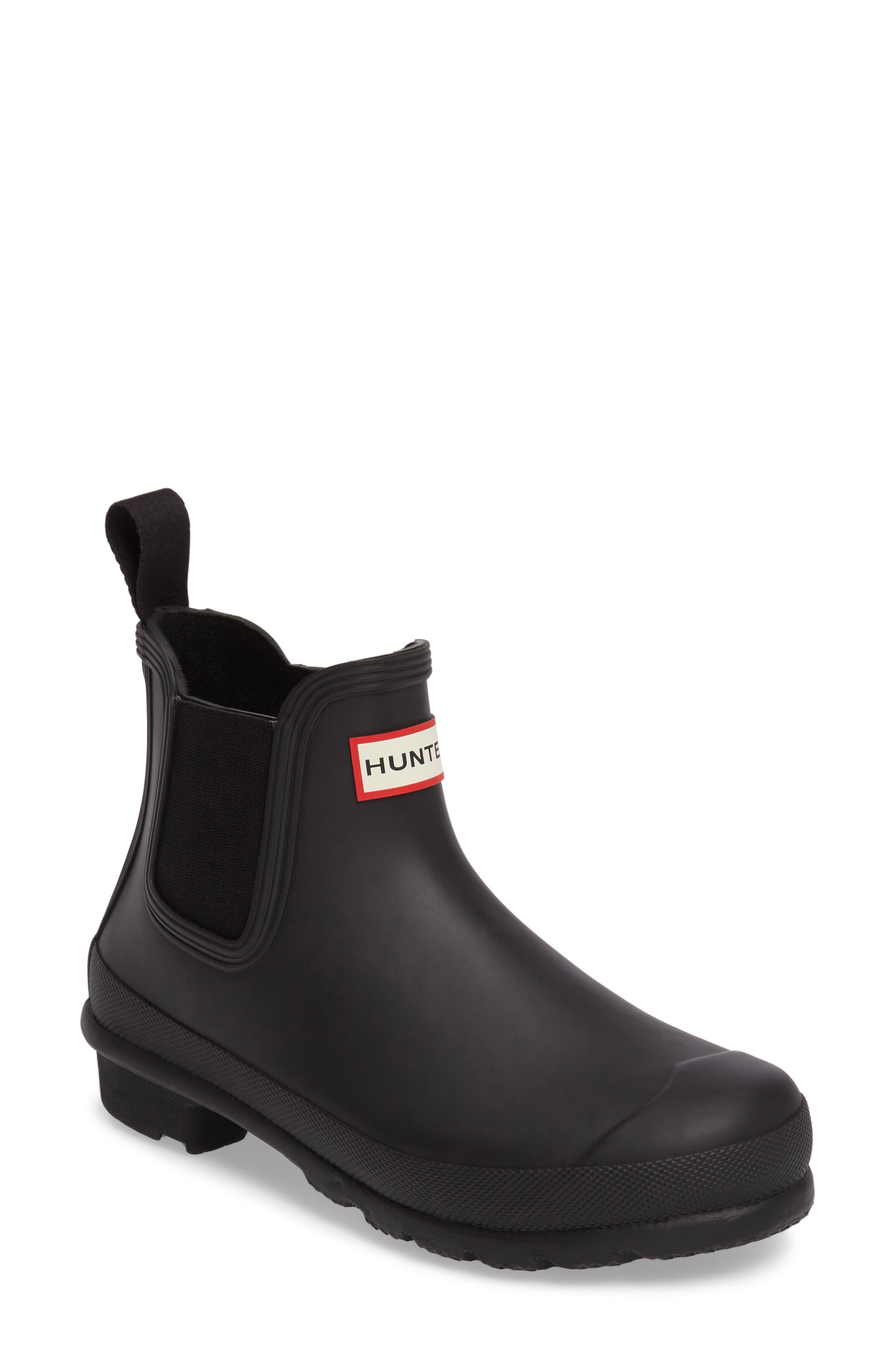 Hunter Original Waterproof Chelsea Rain Boot, Black