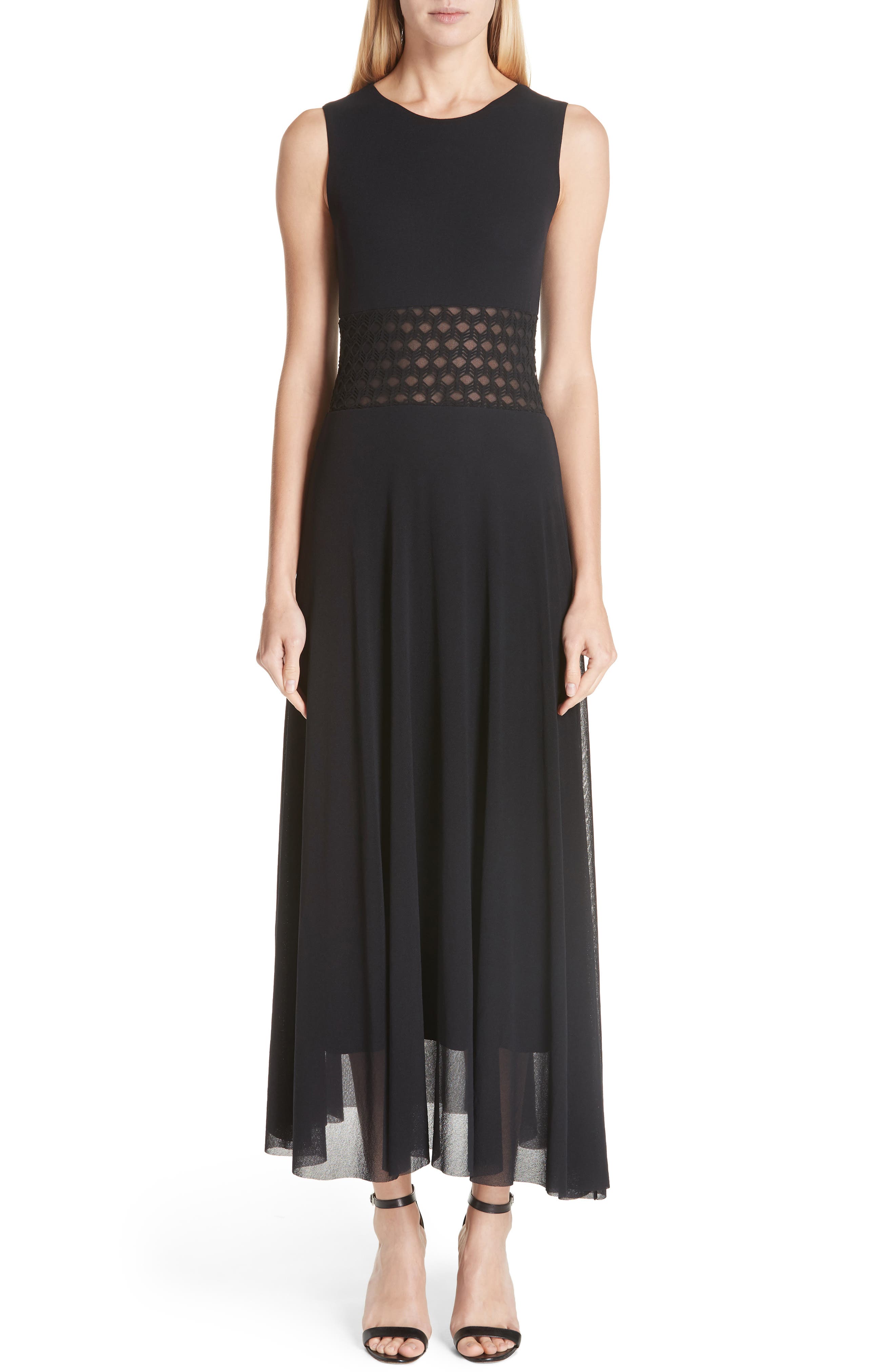 Fuzzi Cutout Waist Maxi Dress