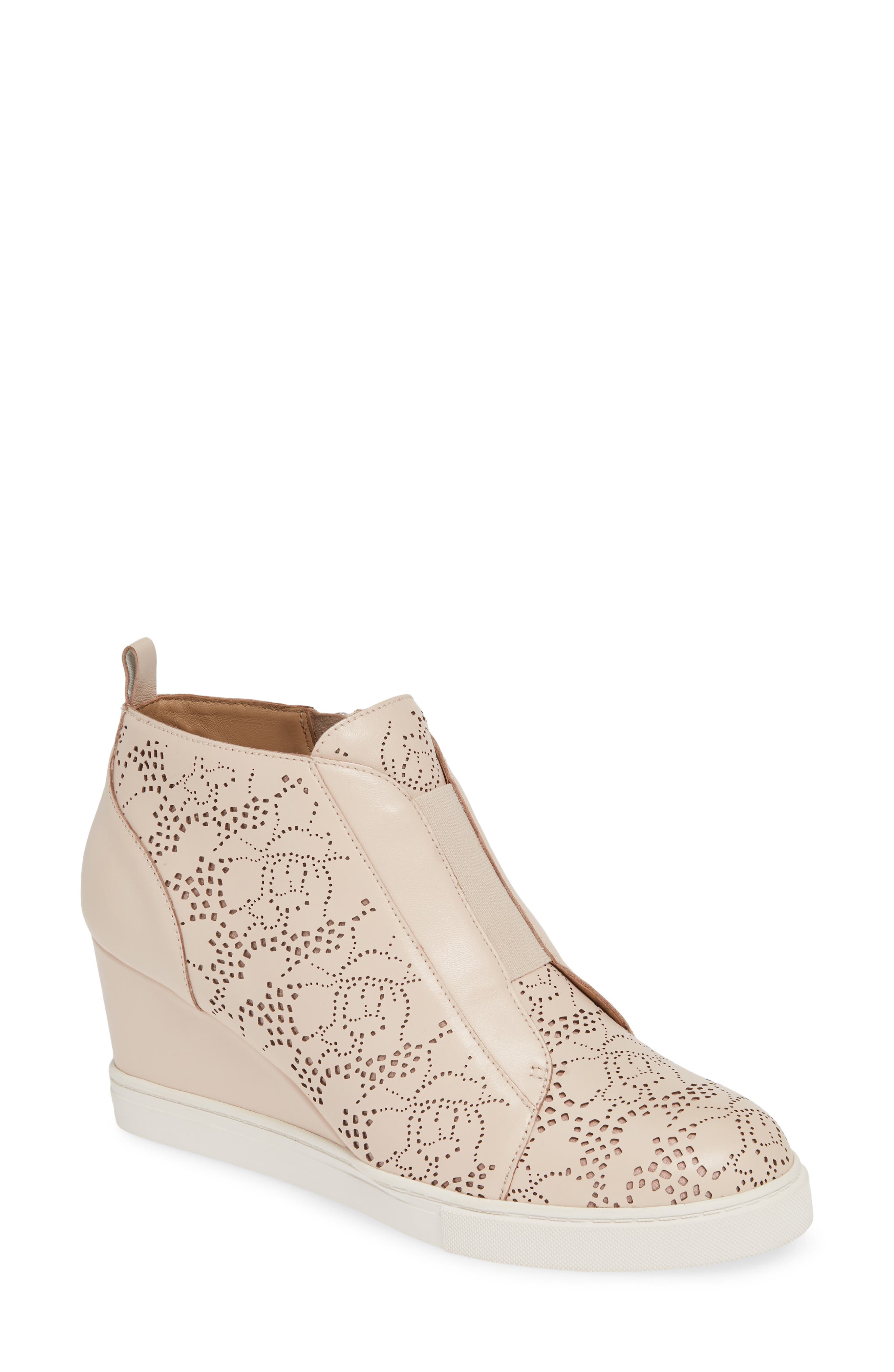 Linea Paolo Felicia Ii Wedge Bootie- Pink