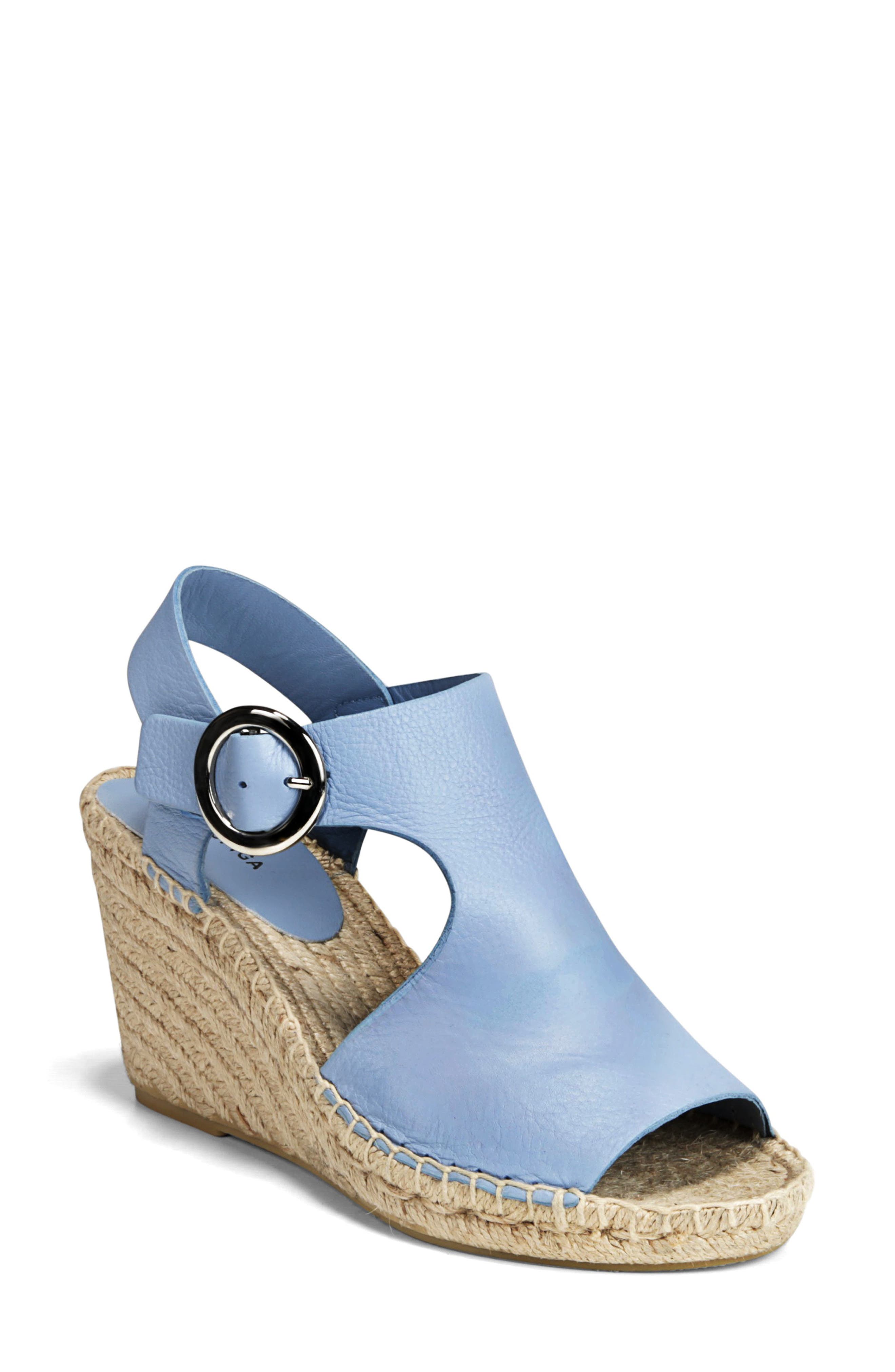 Via Spiga Nolan Espadrille Wedge Sandal, Blue