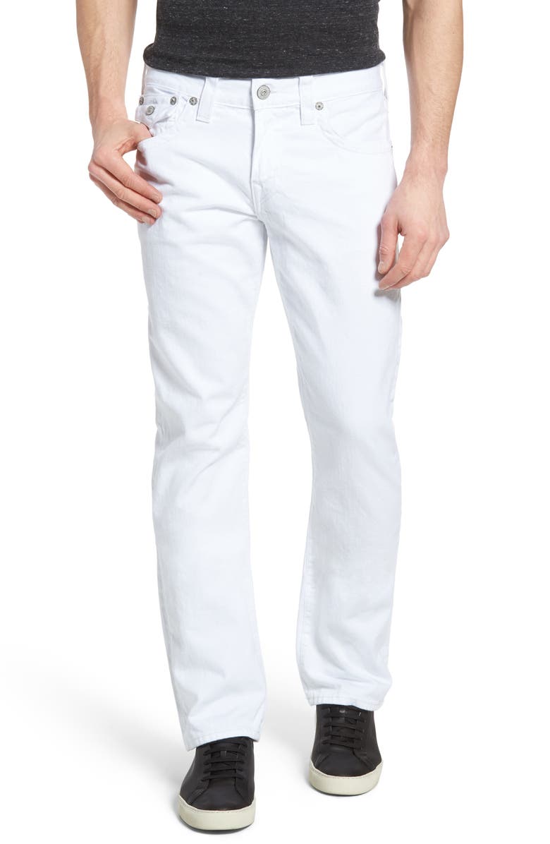 True Religion Brand Jeans Ricky Relaxed Fit Jeans (Optic White ...