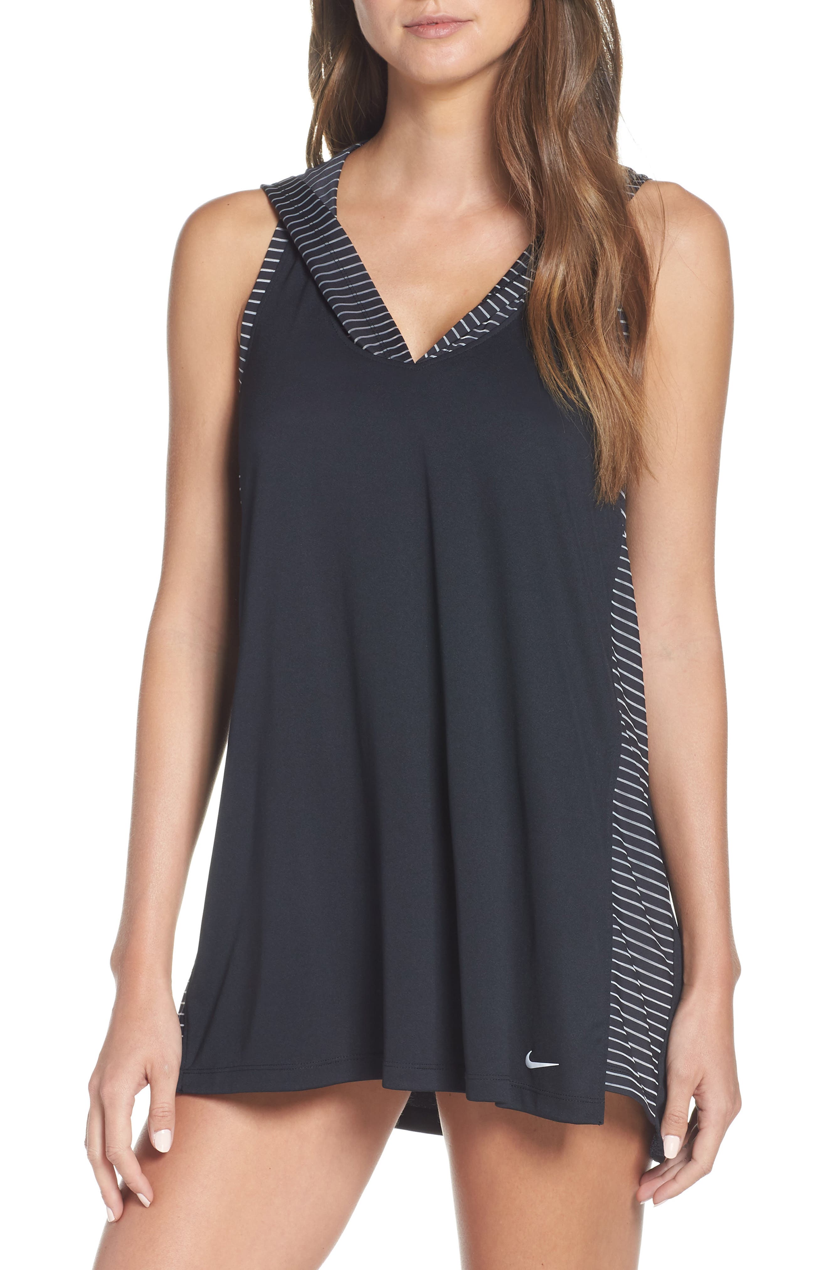 Nike Hooded Cover-Up Tunic, Black