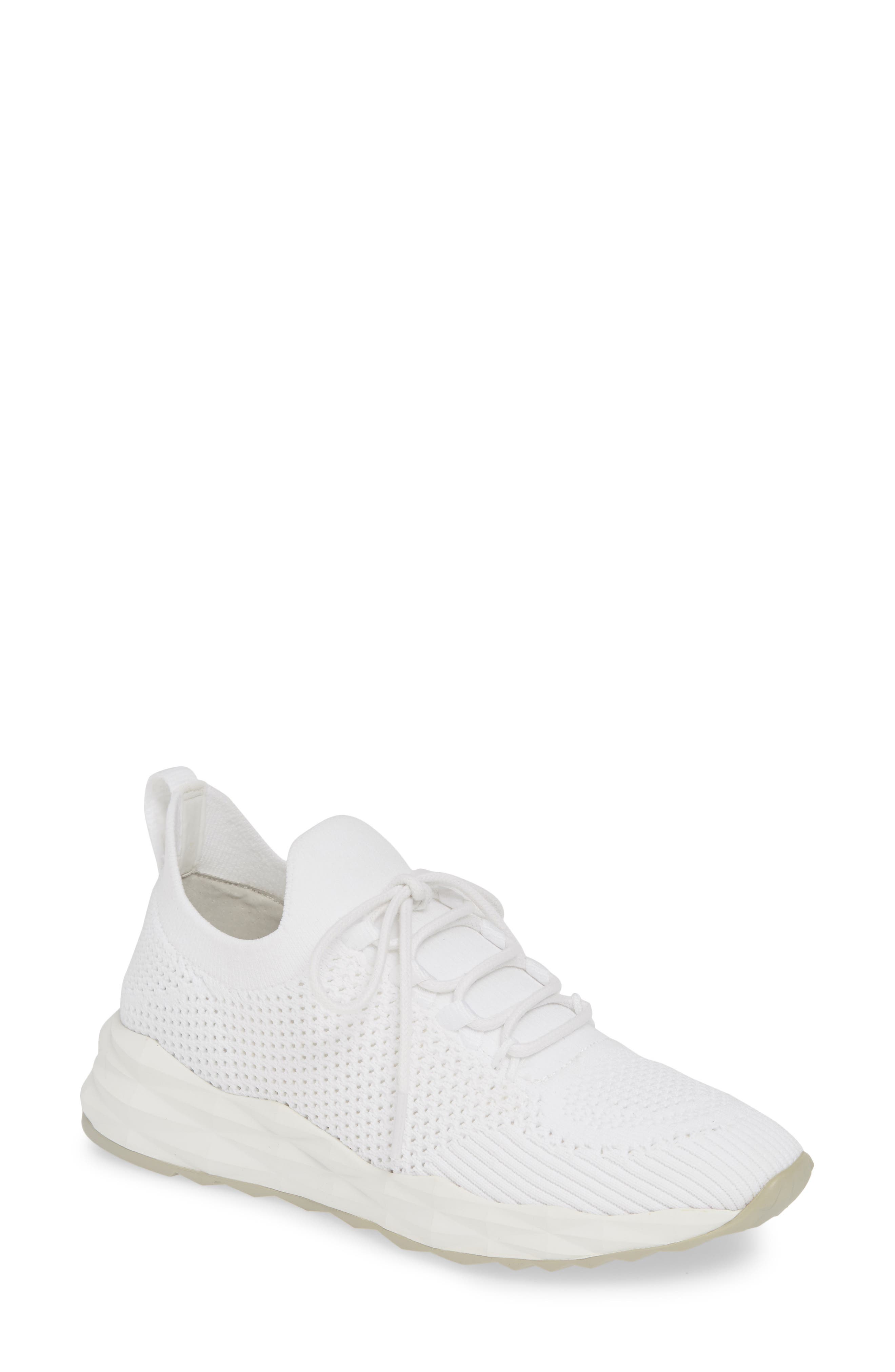 Ash Knit Skate Sneaker, White