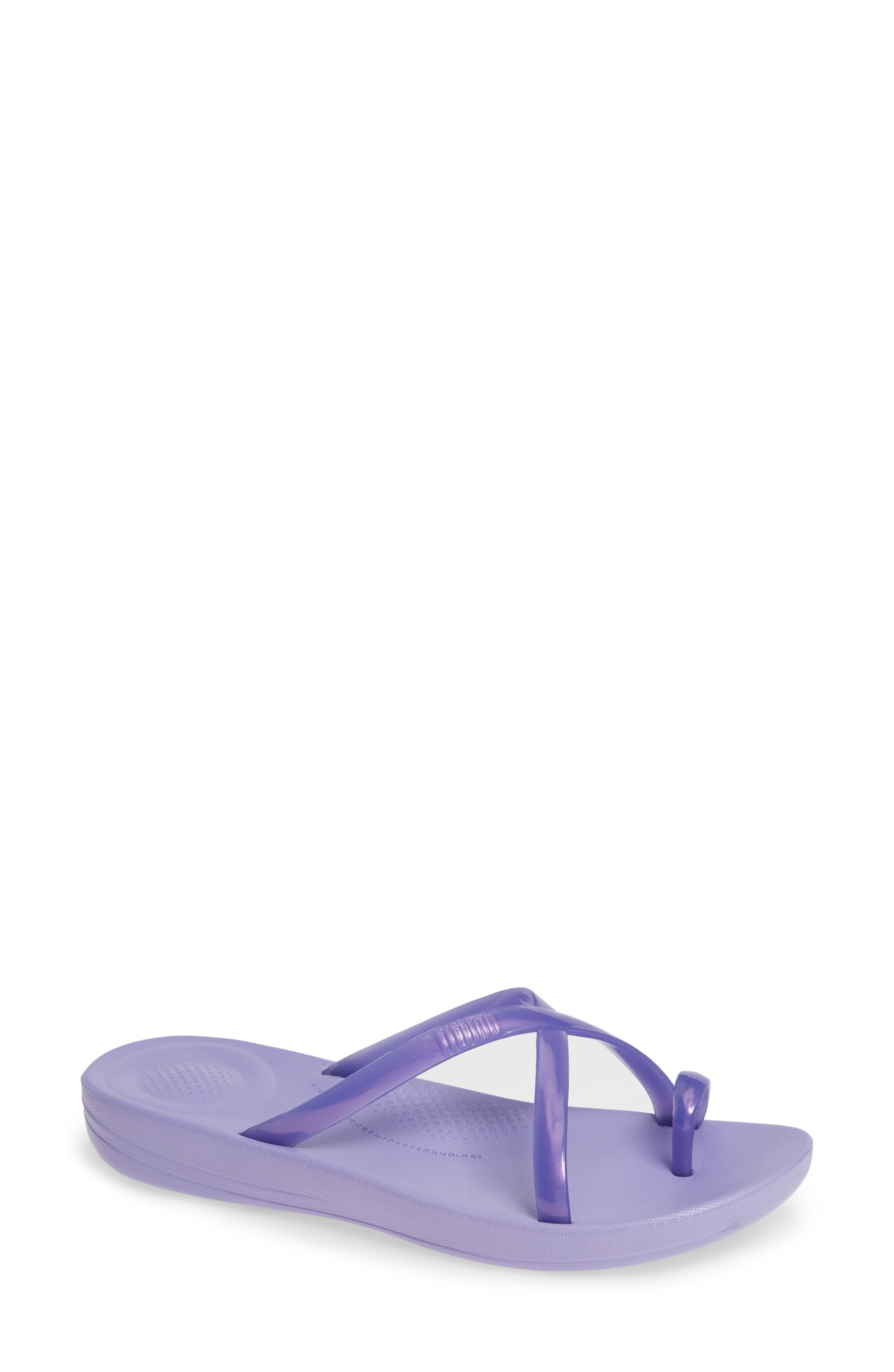 lavender flip flops