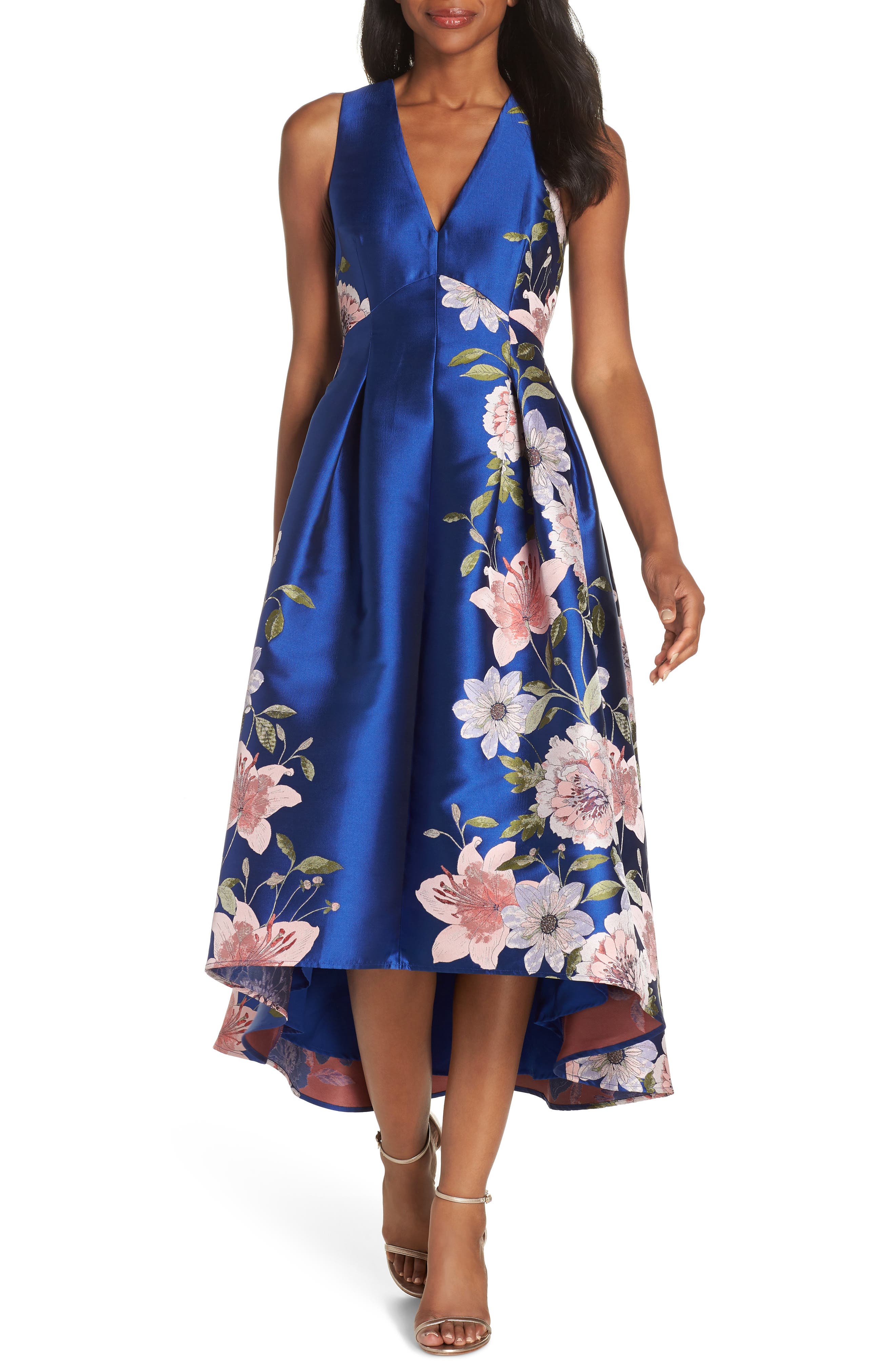 Eliza J Floral Fit & Flare Dress
