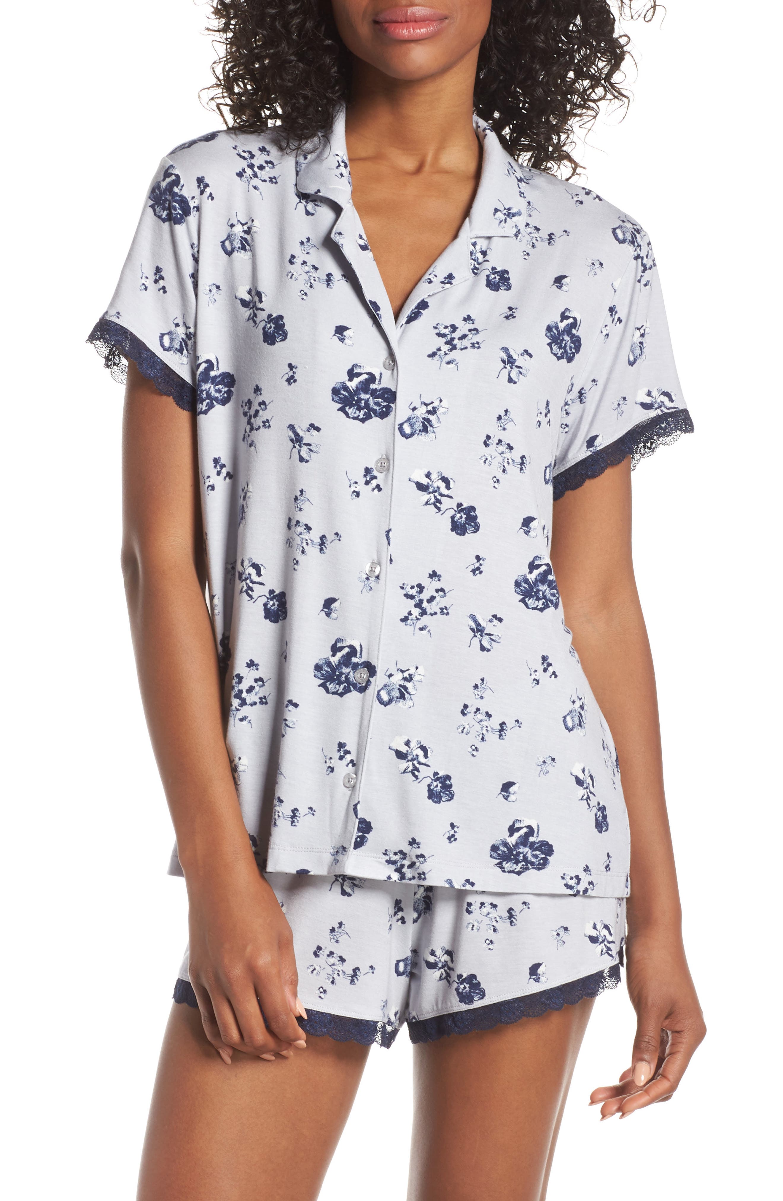 Nordstrom Lingerie Moonlight Short Pajamas, Grey