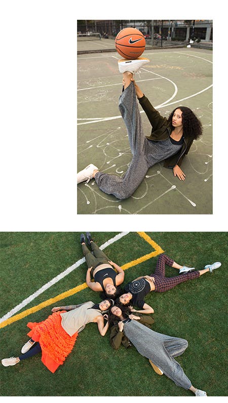 Nordstrom x Nike: pick-up game editorial.