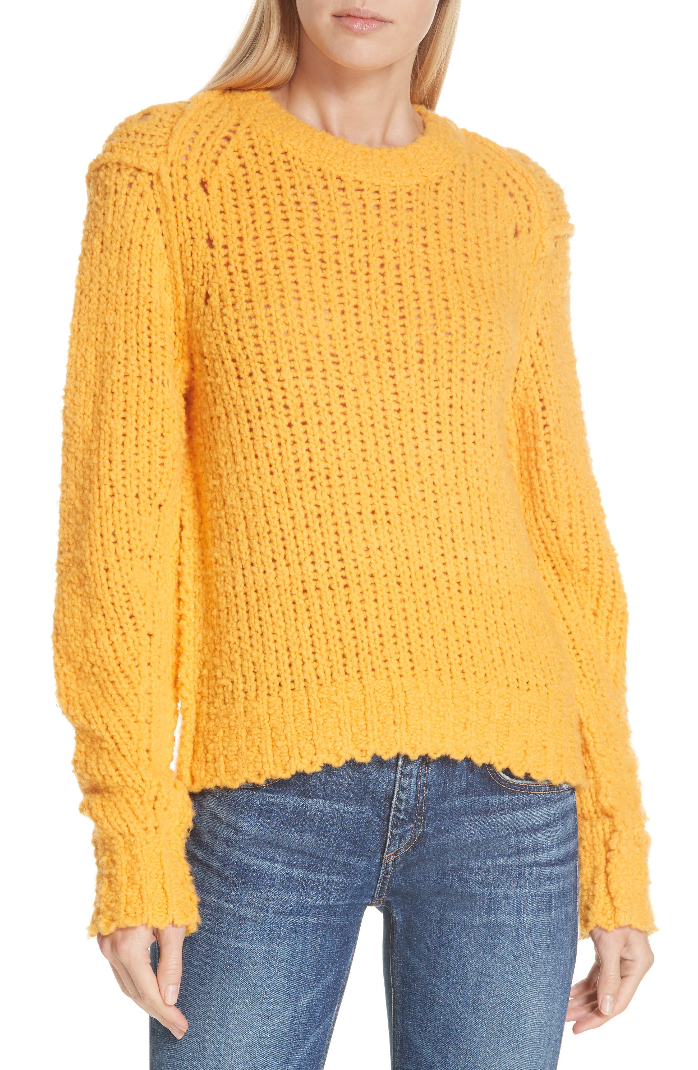 Rag & Bone Arizona Merino Wool Sweater, Metallic
