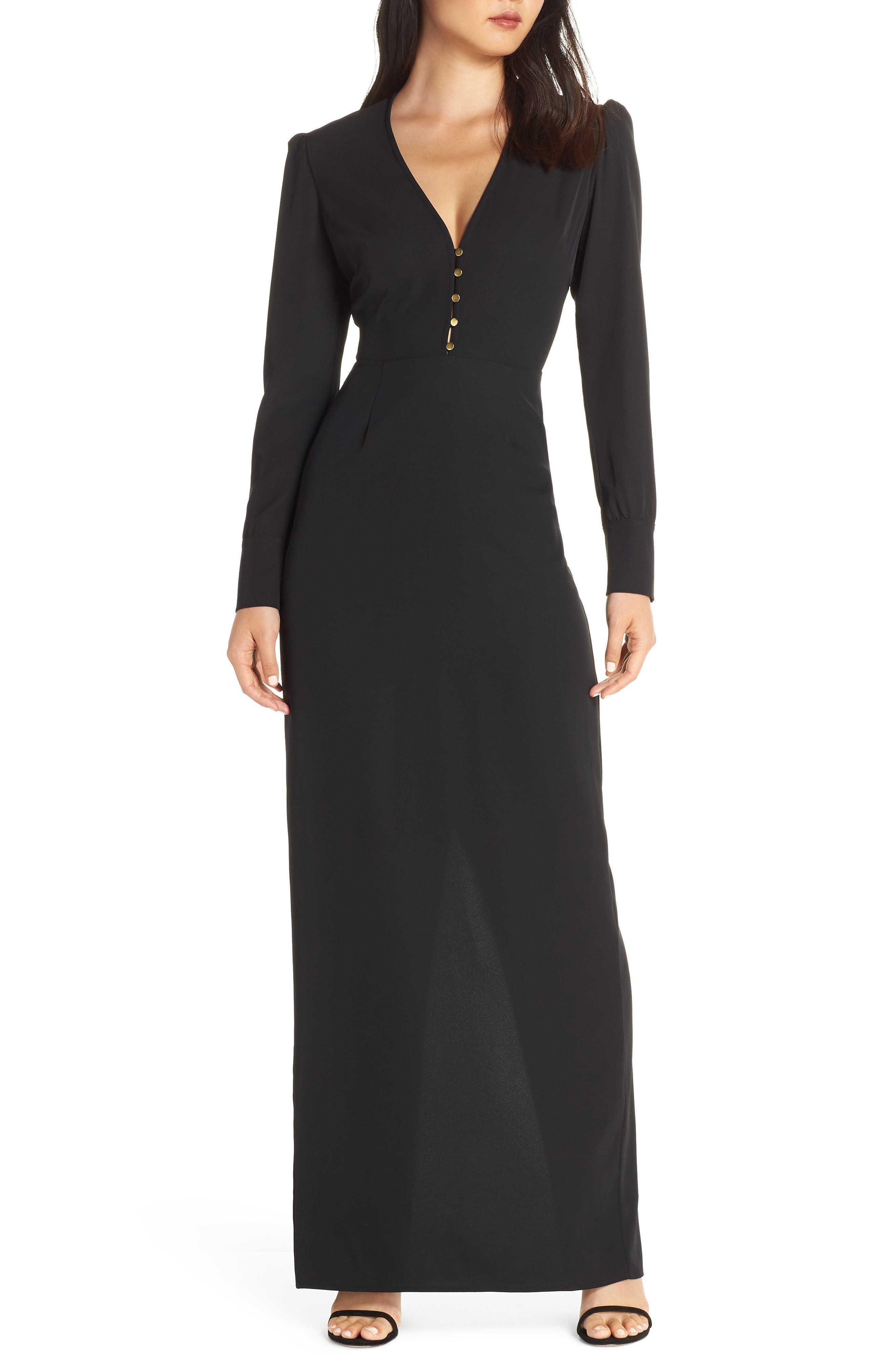 Wayf The Deborah Long Sleeve Gown