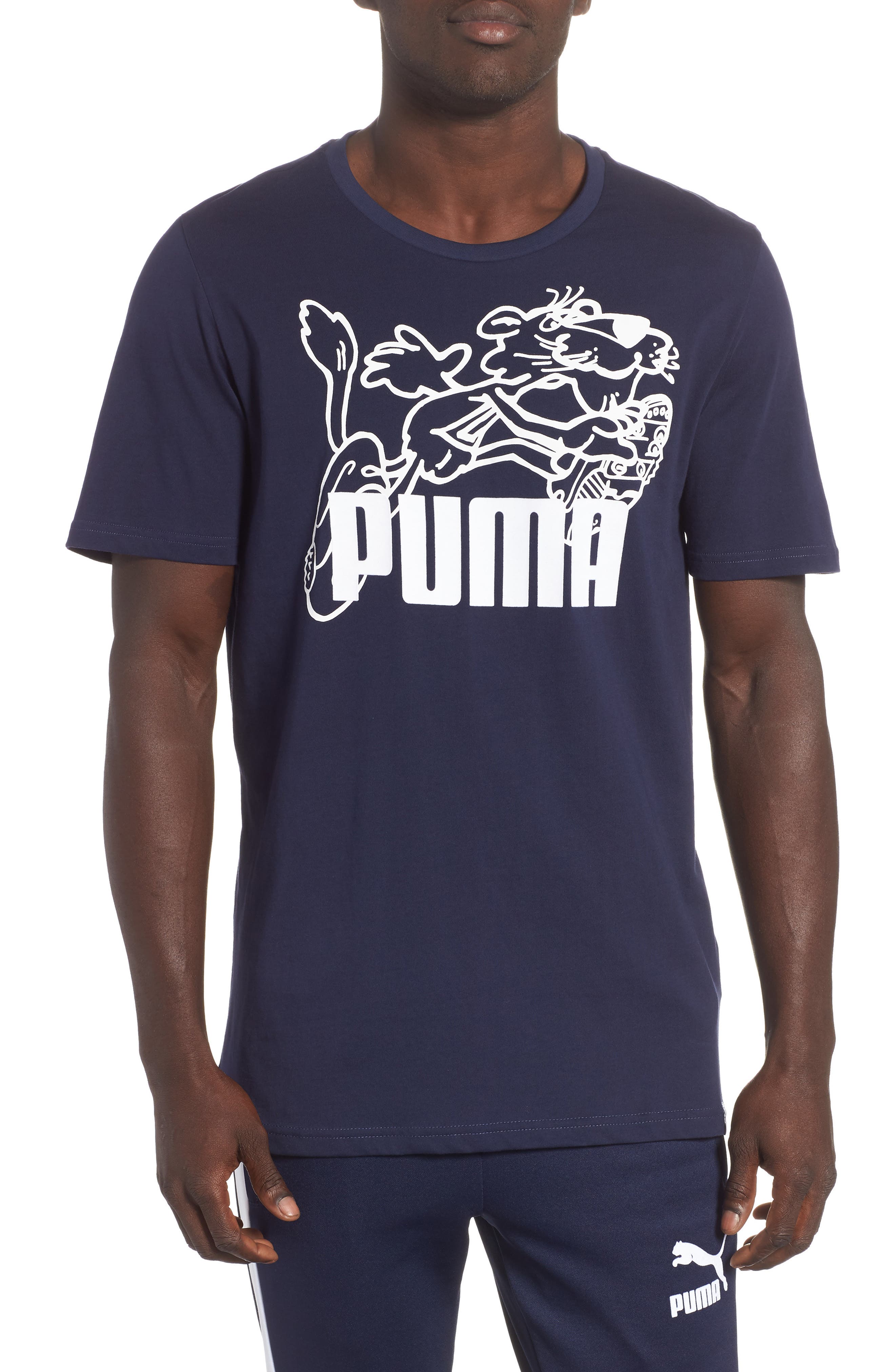 Puma Retro Sports T-Shirt, Blue