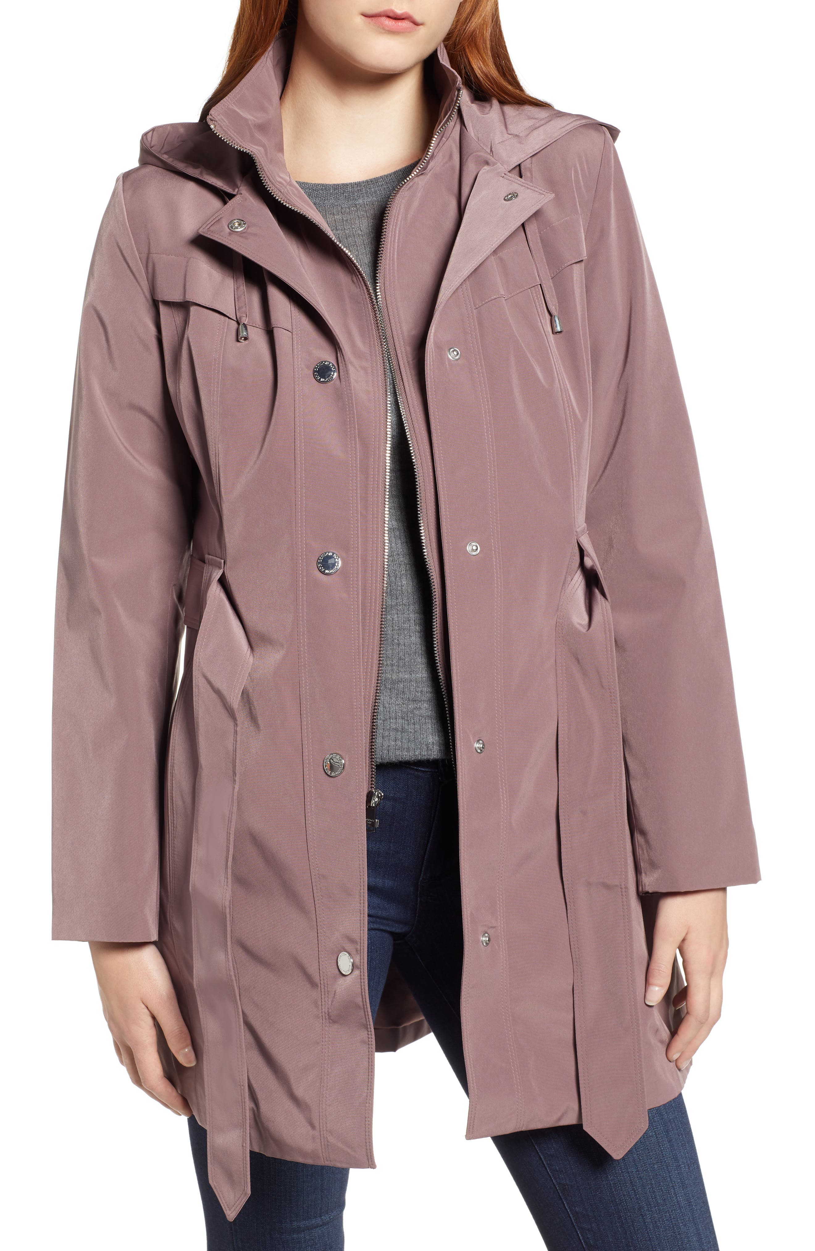 London Fog Hooded Trench Coat