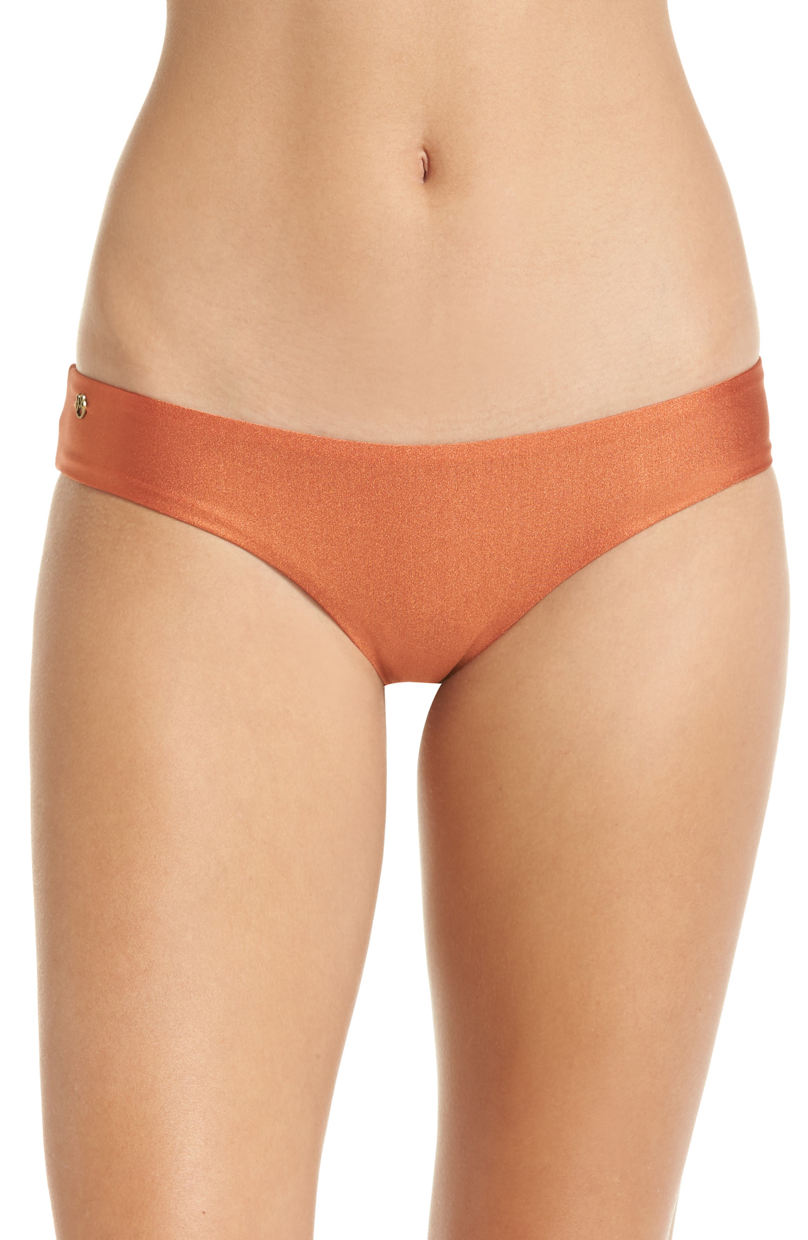 Maaji Shimmering Sublime Signature Reversible Bikini Bottoms, Metallic