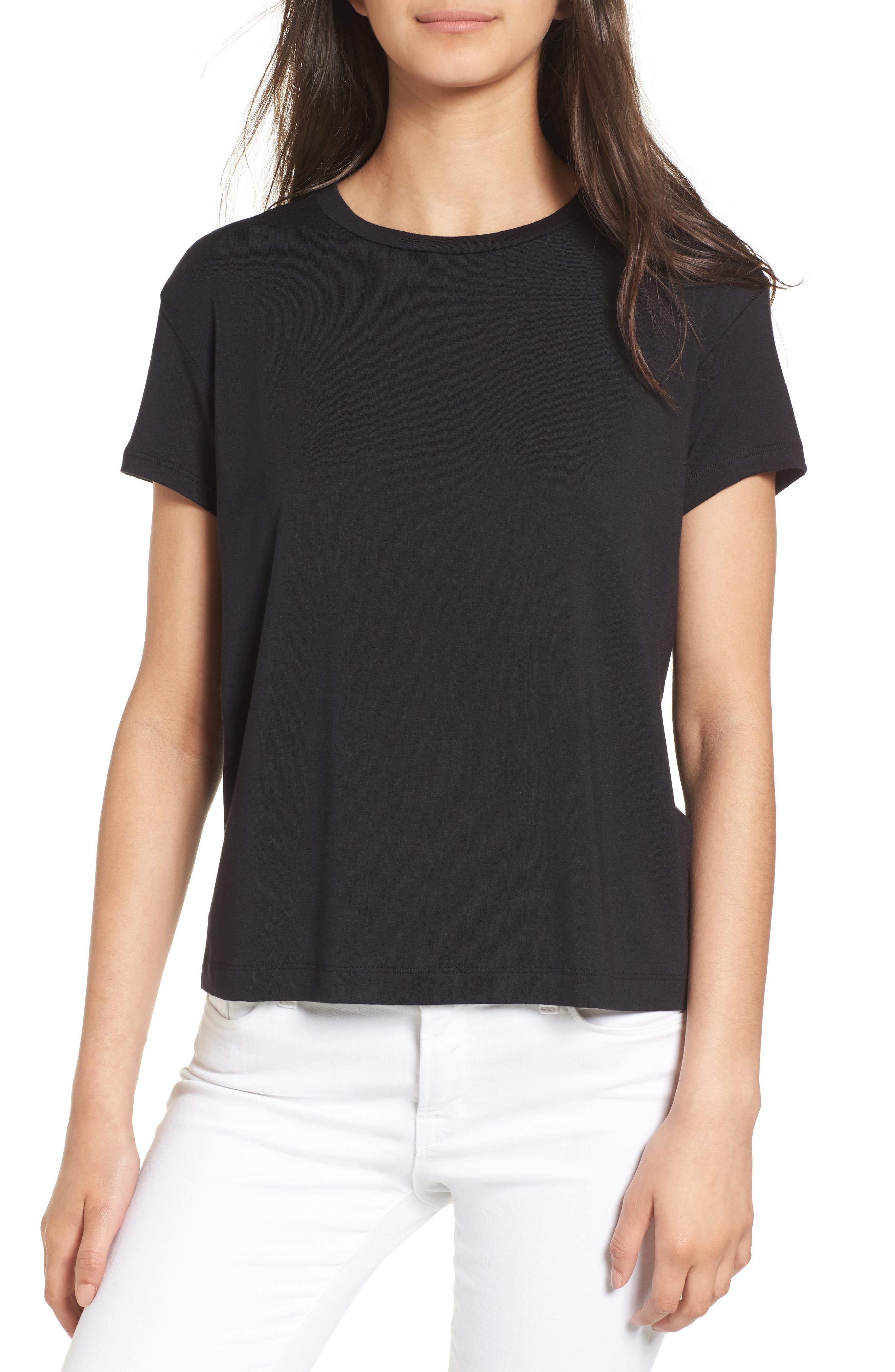 Amour Vert Leif Slub Tee, Black