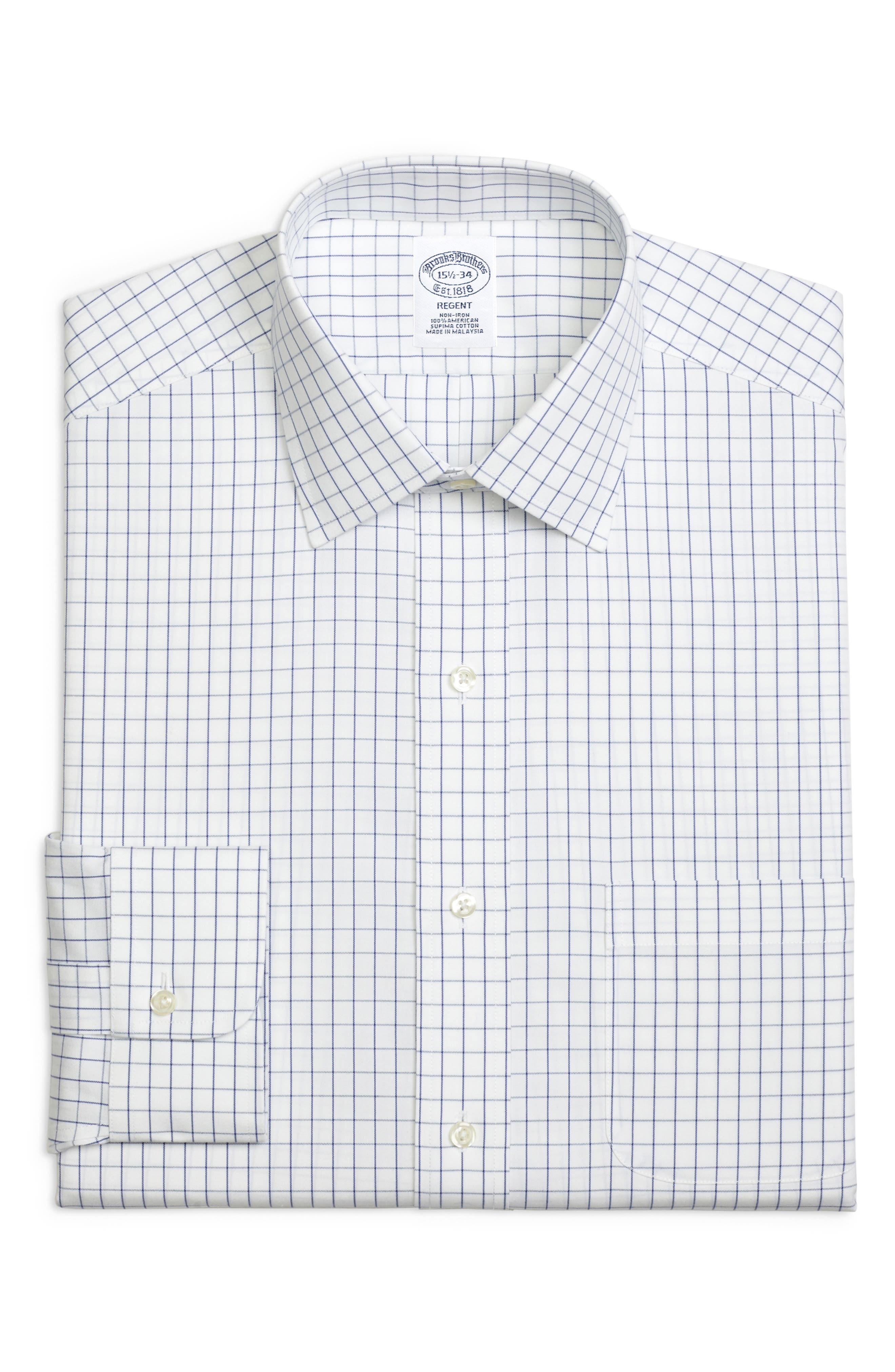 Brooks Brothers Regular Fit Check Dress Shirt (3 For $207)