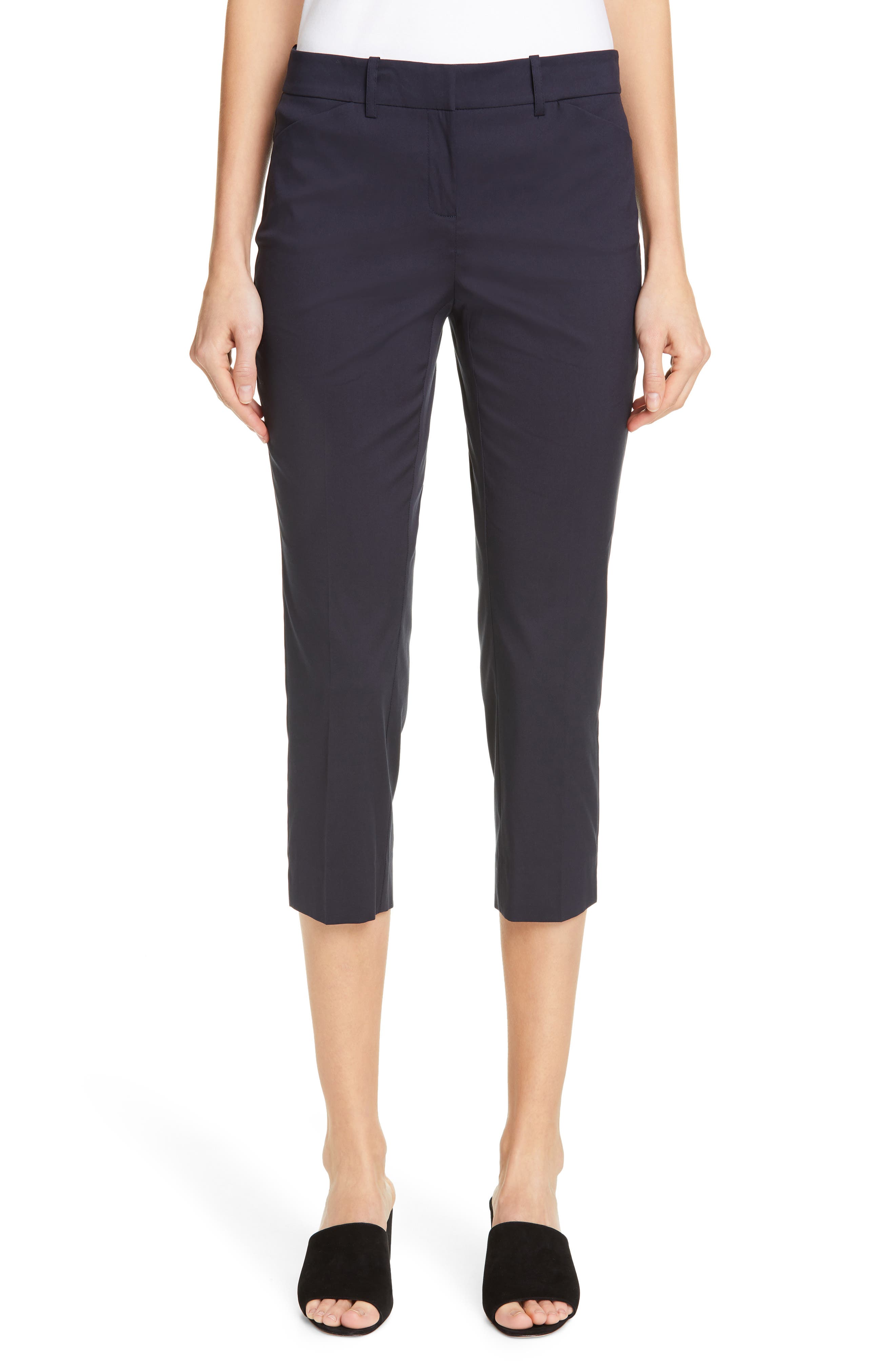 Lafayette 148 New York Manhattan Skinny Capri Pants, (similar to 1) - Blue