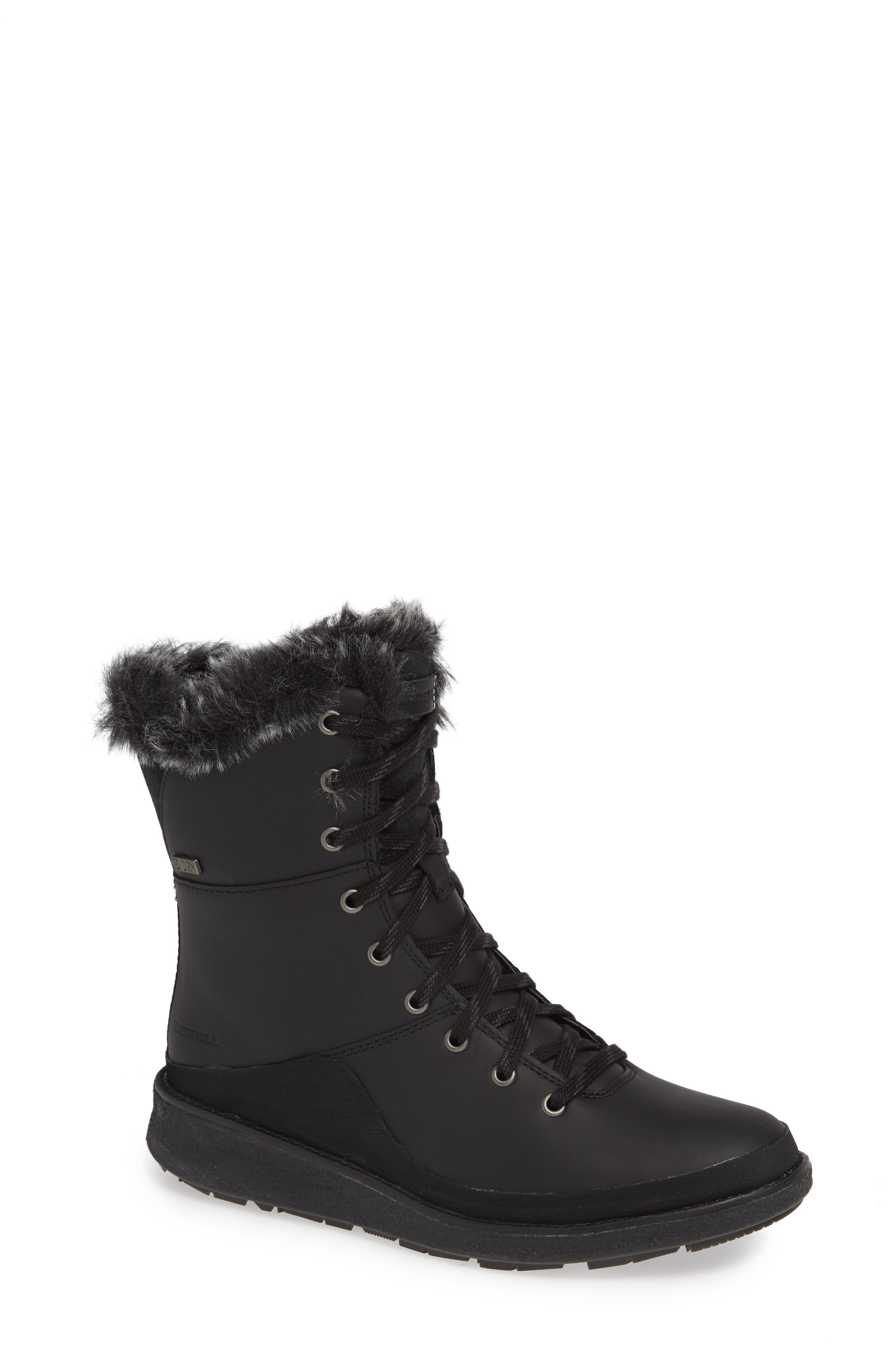 Merrell Tremblant Ezra Waterproof Bootie- Black