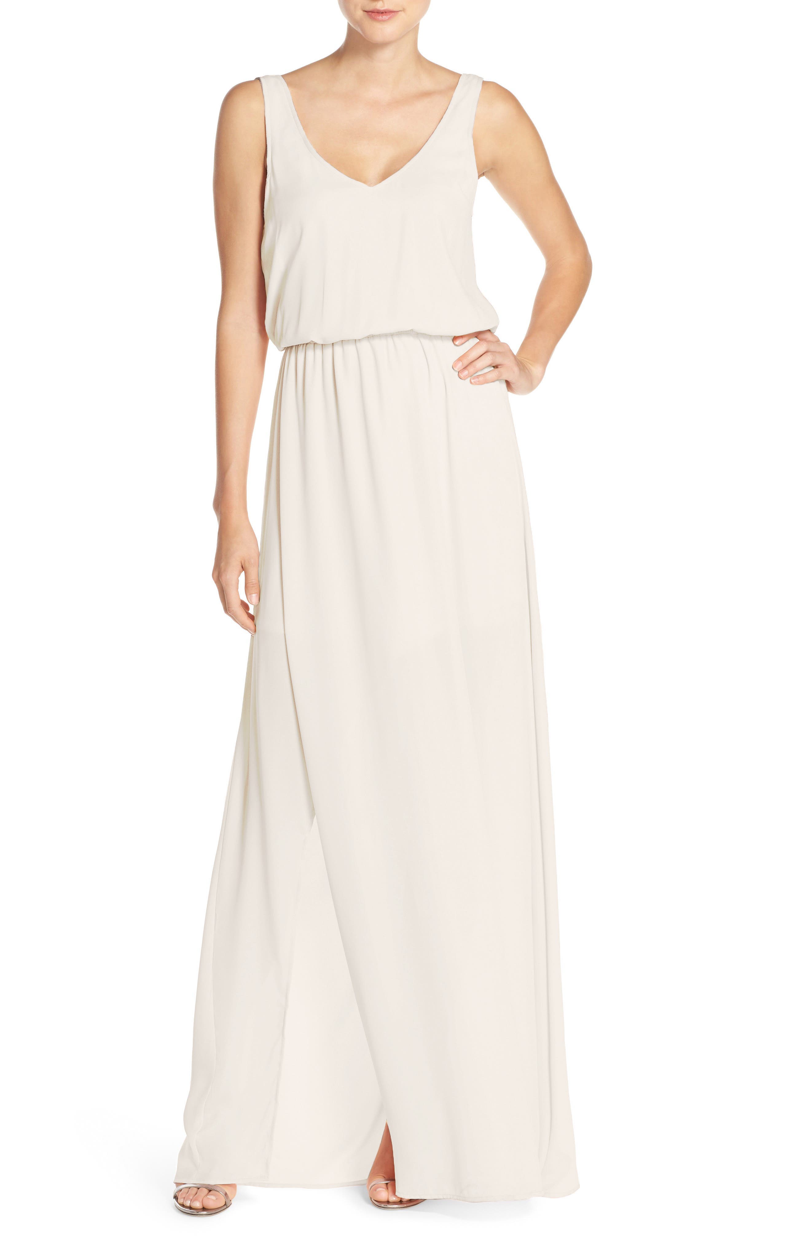 Show Me Your Mumu Kendall Soft V-Back A-Line Gown