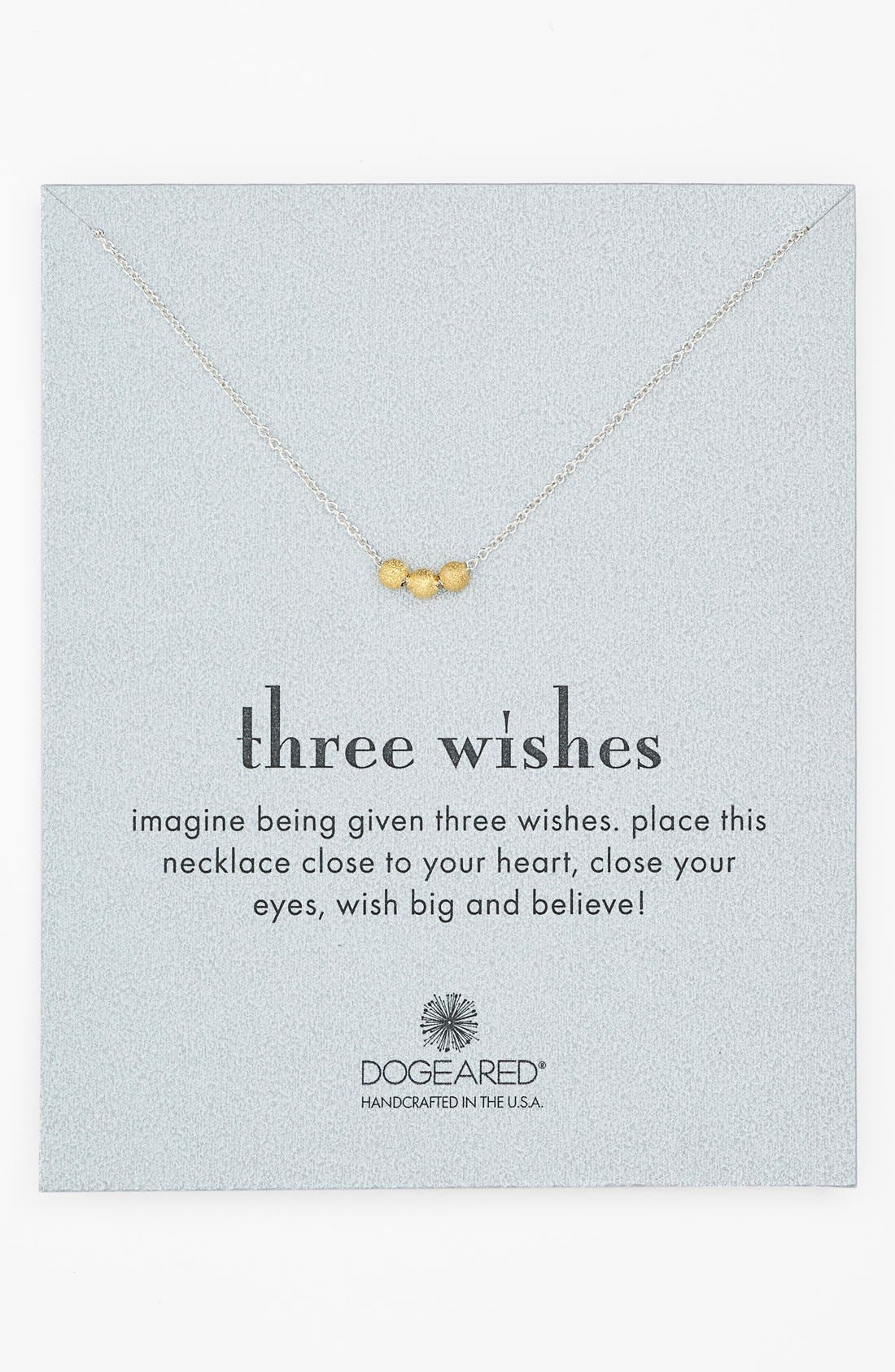 Dogeared Three Wishes Pendant Necklace Nordstrom