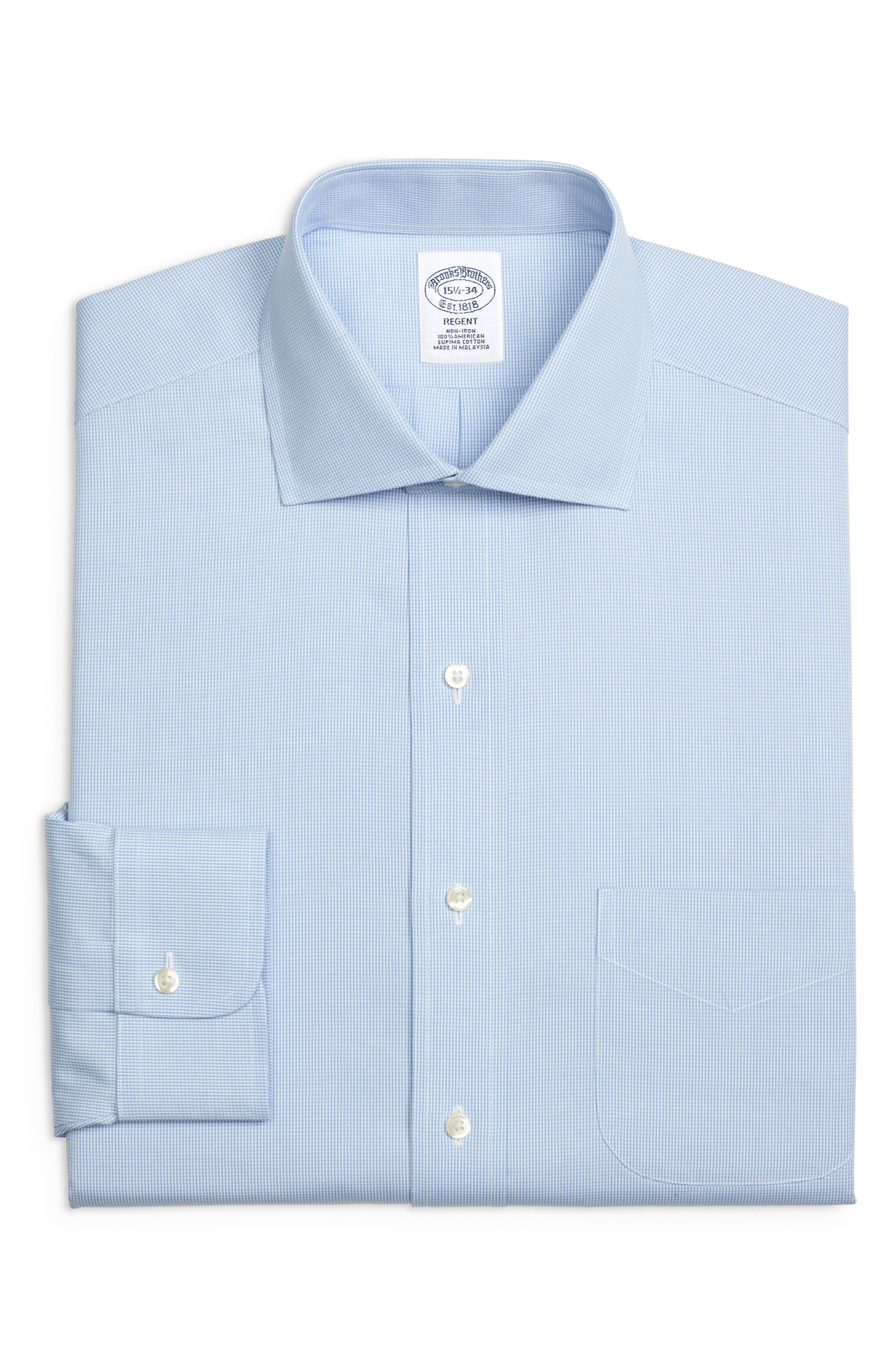 Brooks Brothers Regular Fit Houndstooth Dress Shirt (3 For $207)