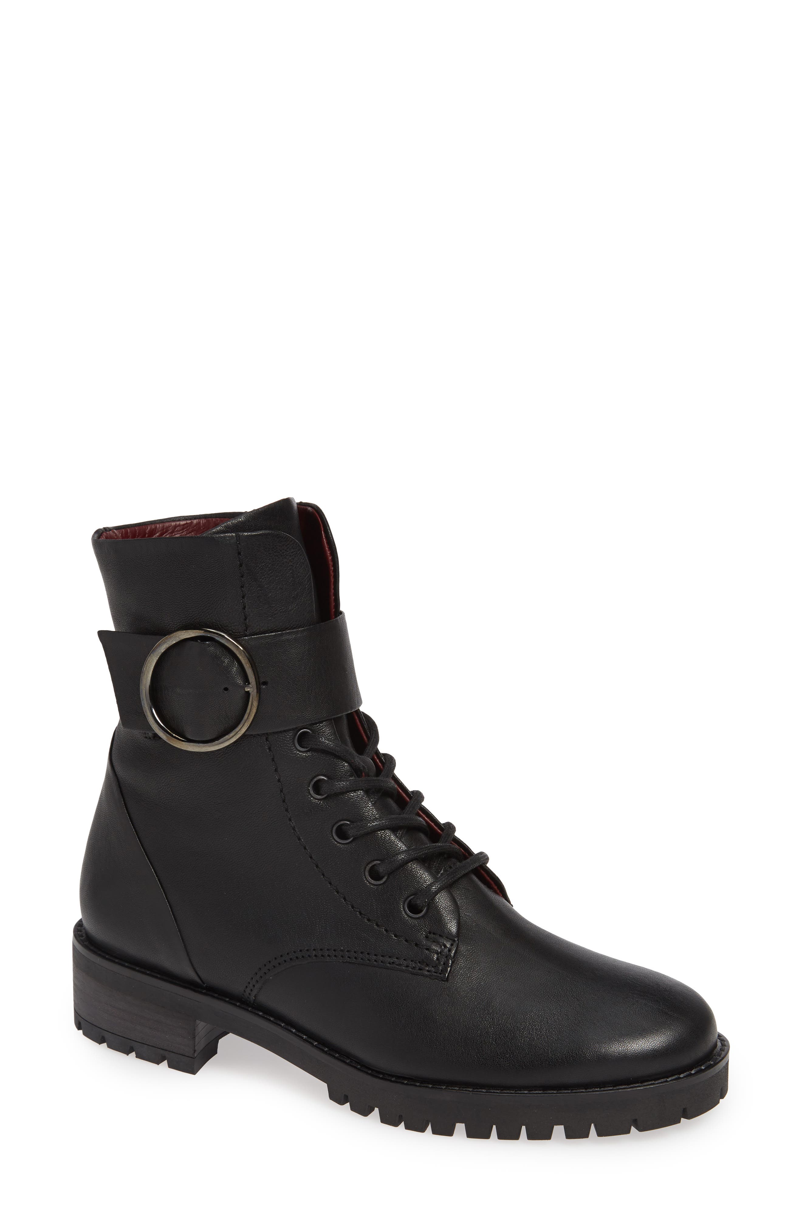 Paul Green Titan Combat Boot - Black