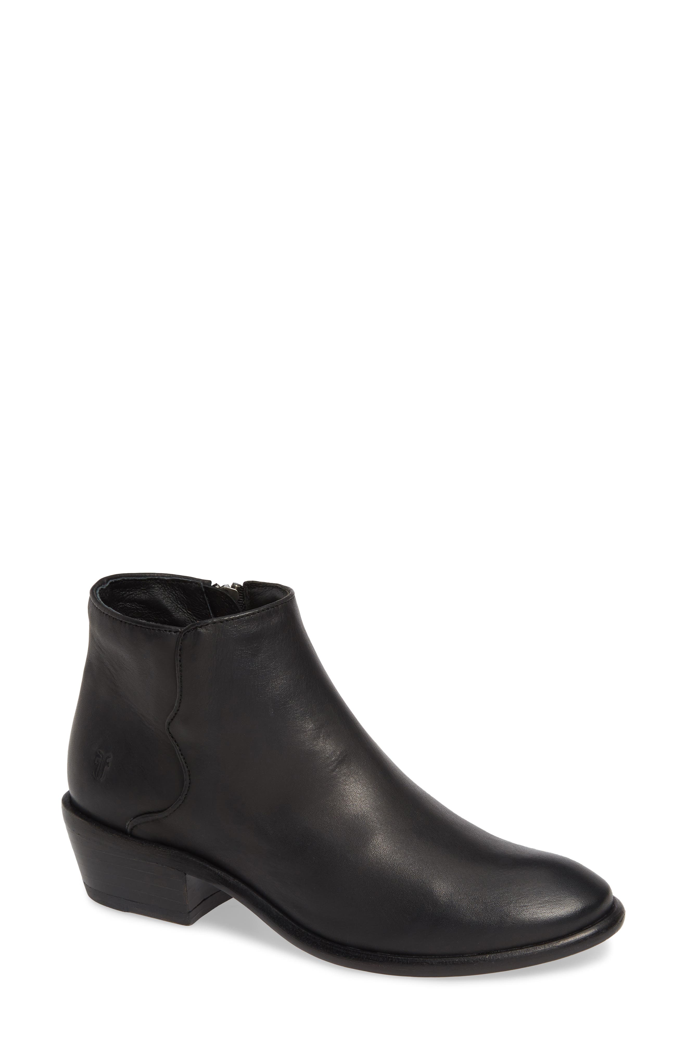Frye Carson Piping Bootie, Black