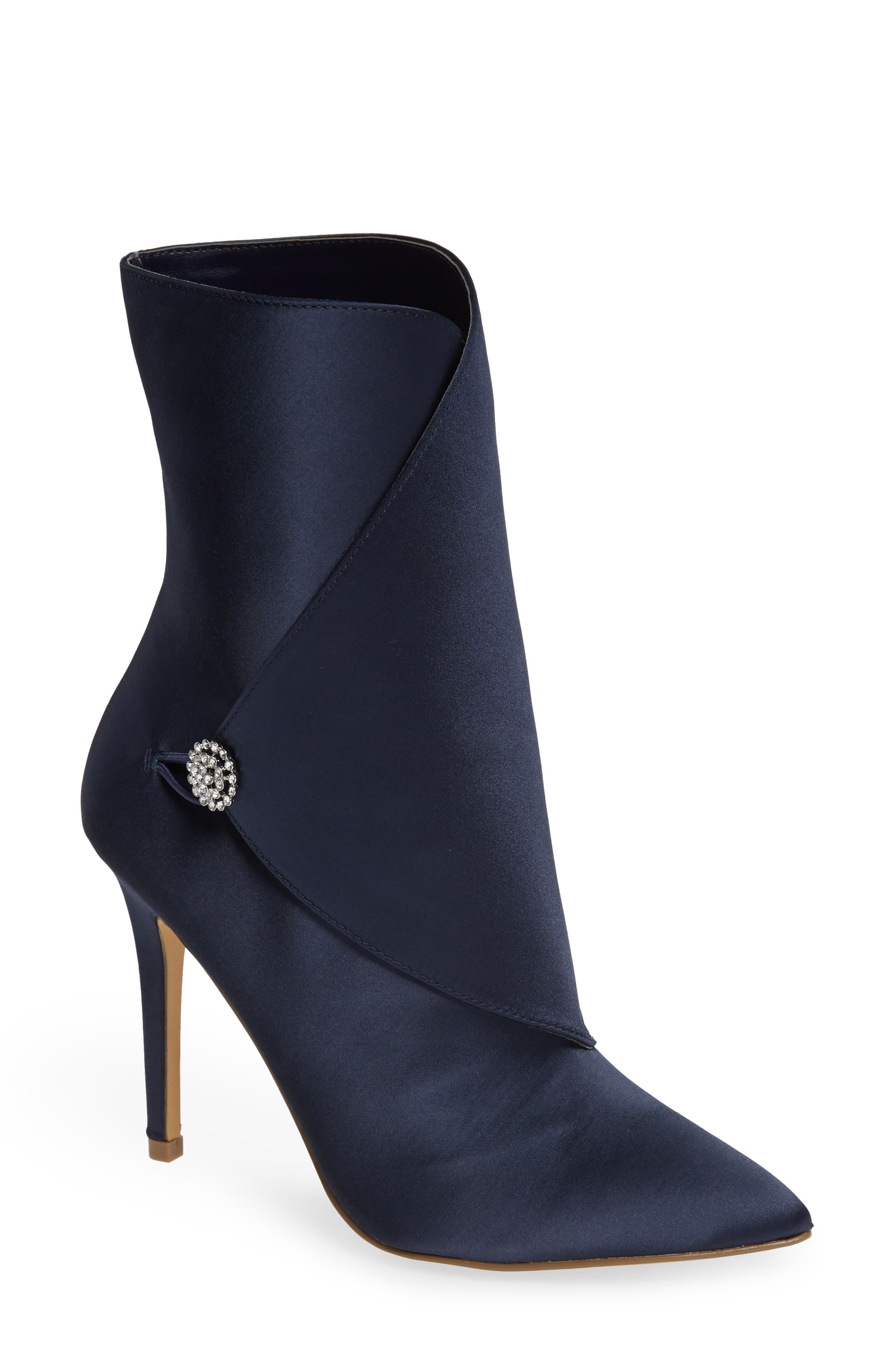 Charles By Charles David Pistol Crystal Embellished Pointy Toe Bootie